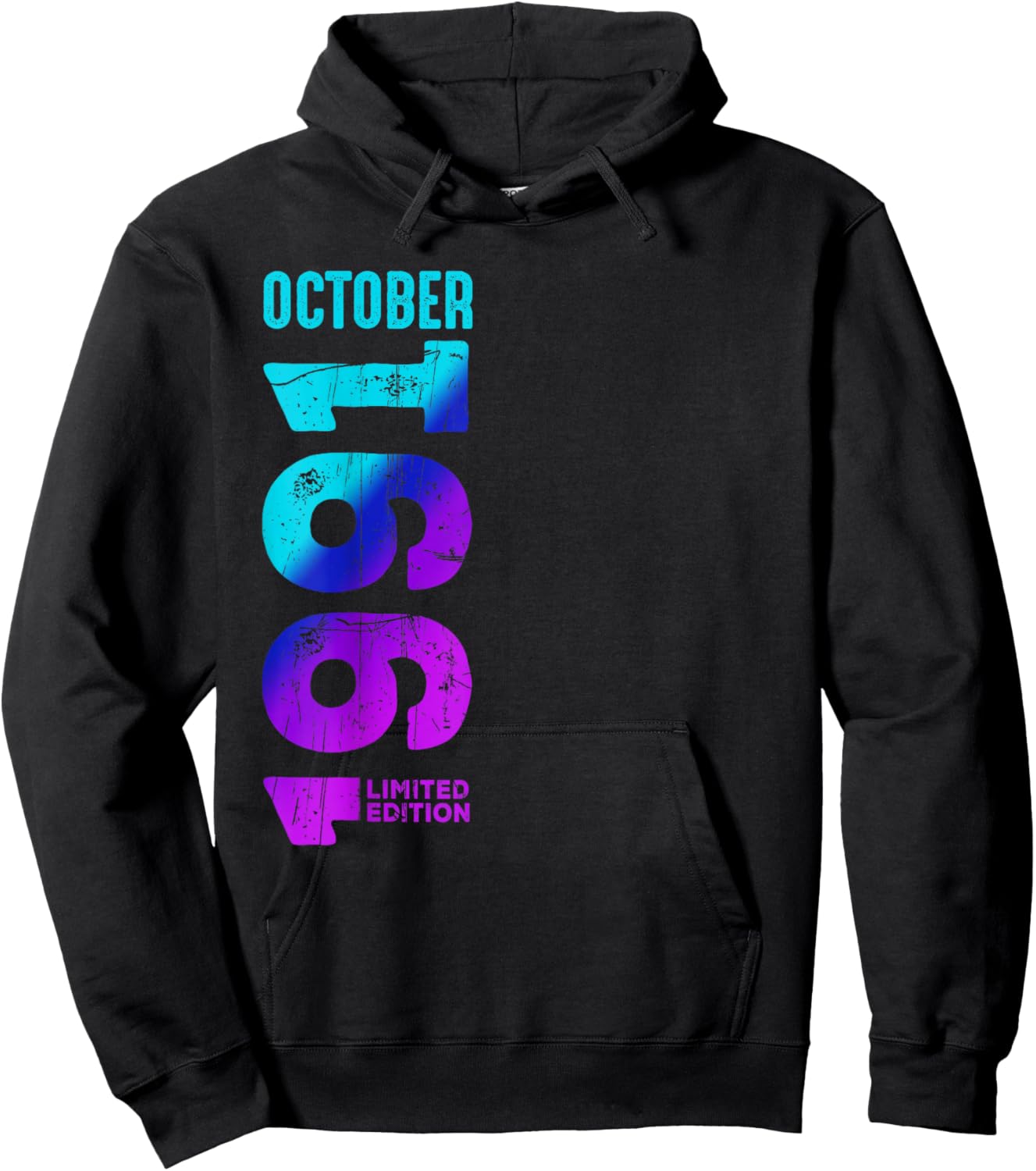 Limited Edition October 1991 Year 1991 Retro 1991 Hoodie - Hoodie | Black