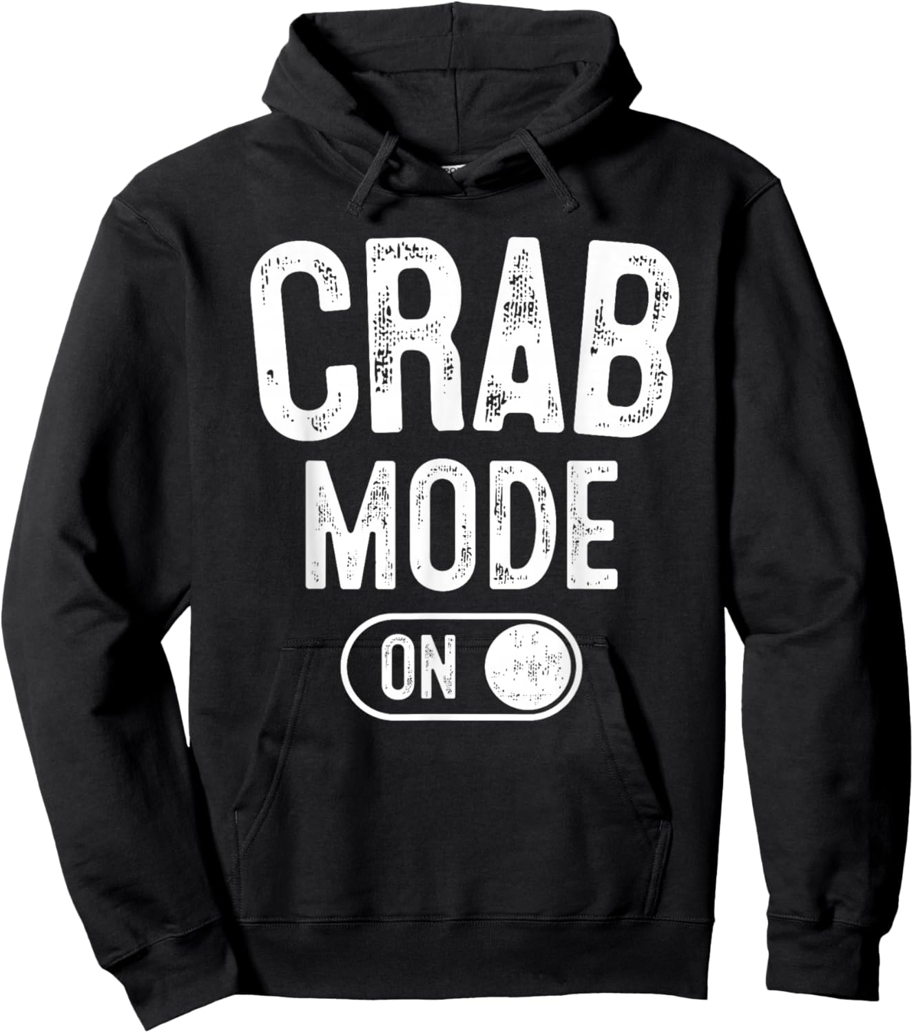 Crab Mode On Costume Funny Beach Scuttler Gift Sea Animal Hoodie - Hoodie | Black