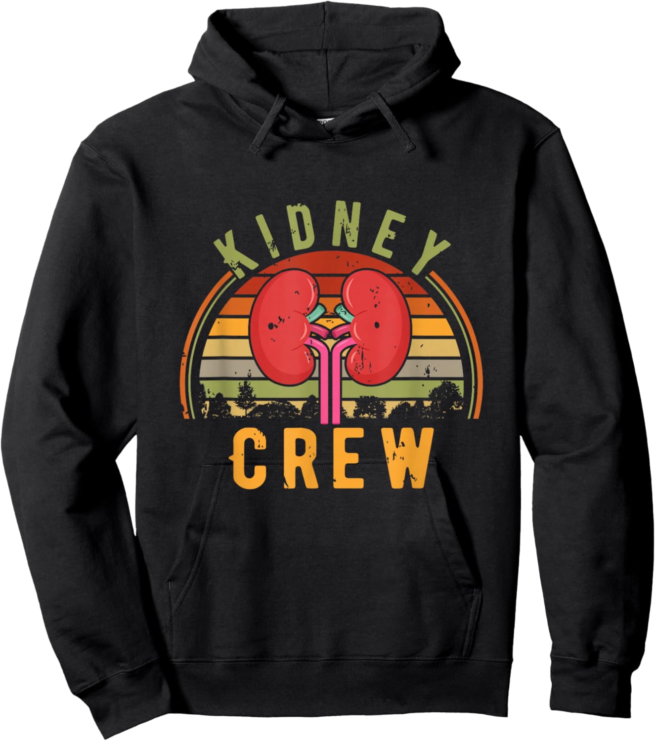 Kidney Crew Nephrology Nurse Team Renal Dialysis Technician Hoodie - Hoodie | Black