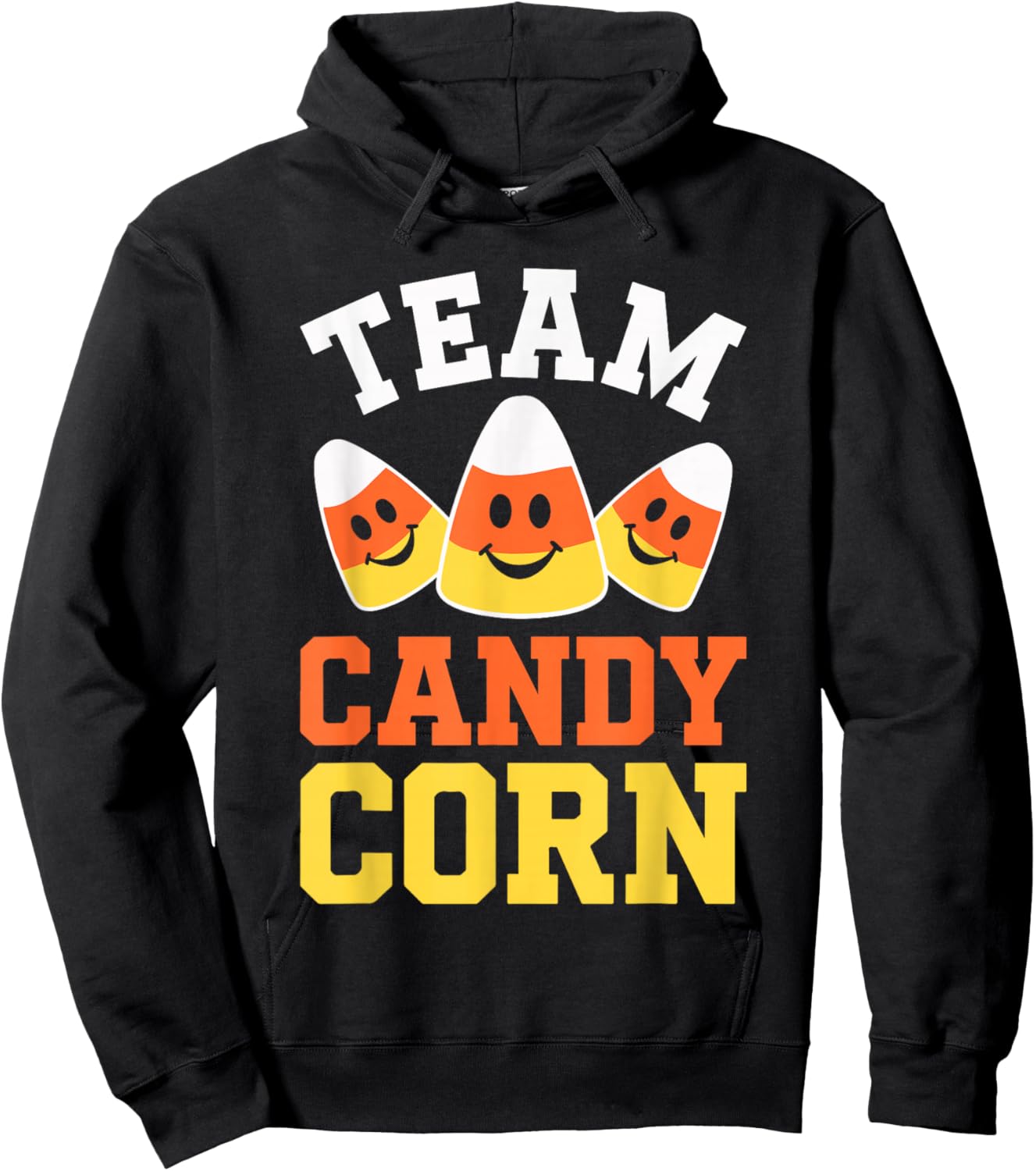 Team Candy Corn Shirt Adult Kids Men Women Halloween Costume Hoodie - Hoodie | Black