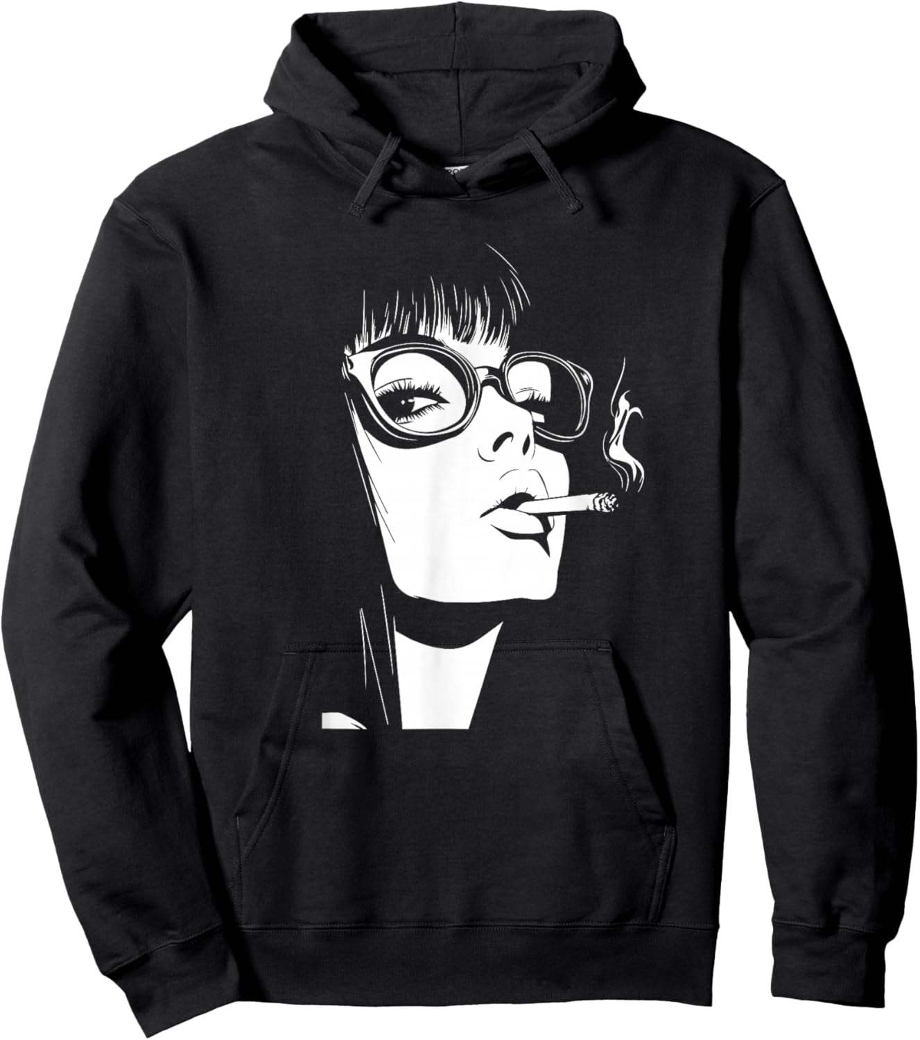 Anime Girl Aesthetic Waifu Japanese Hoodie - Hoodie | Black