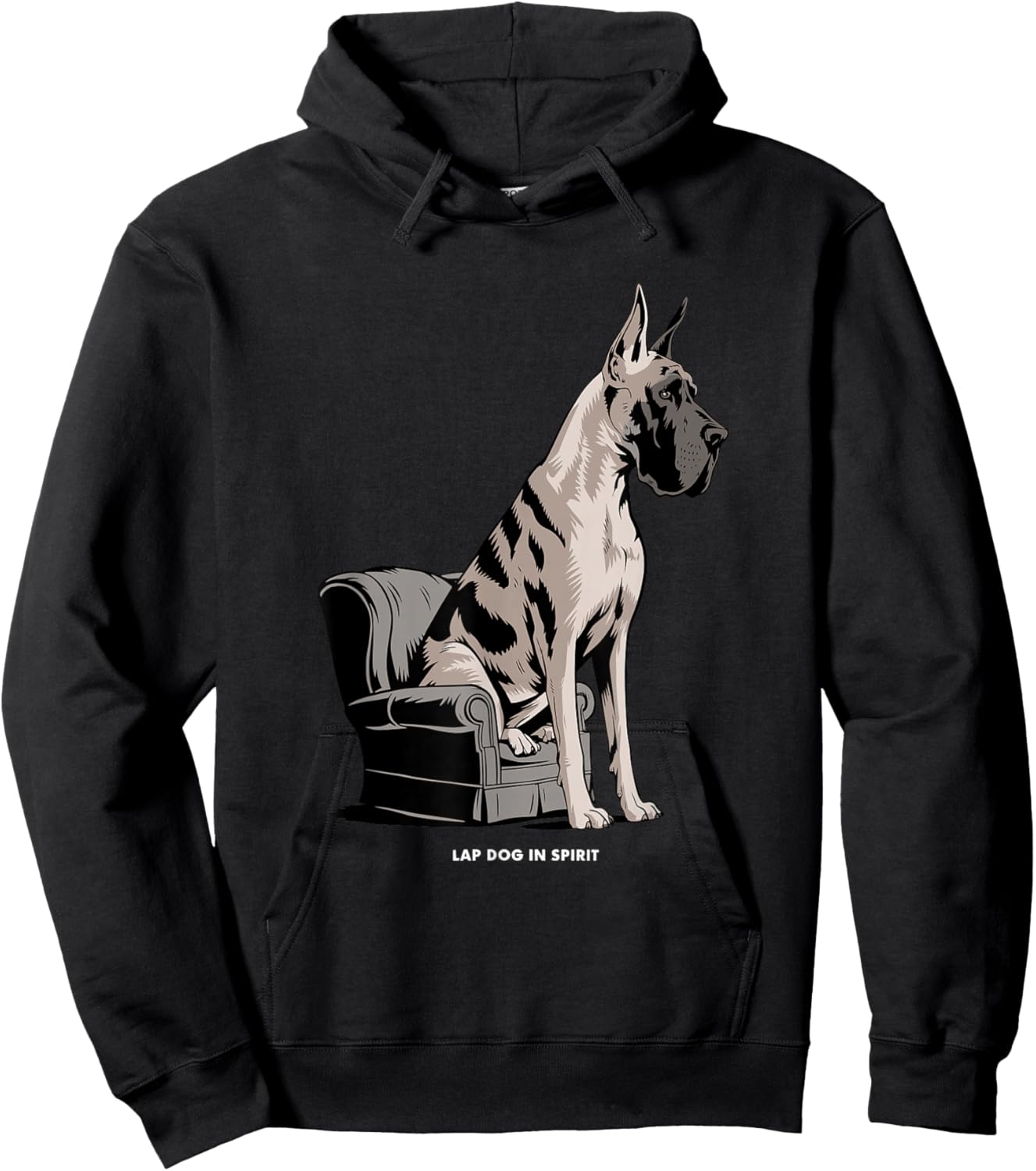 Funny Great Dane Dog Hoodie - Hoodie | Black