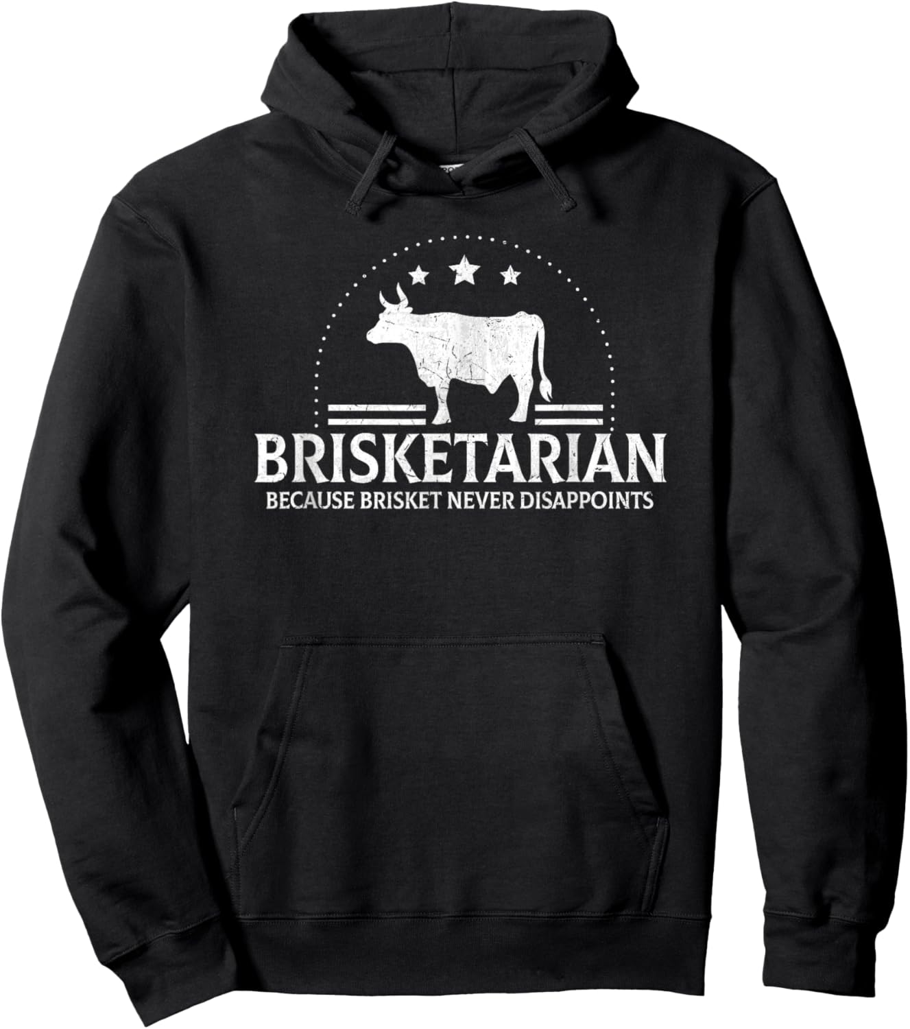 Brisketarian Because Brisket Never Disappoints BBQ Lover Hoodie - Hoodie | Black