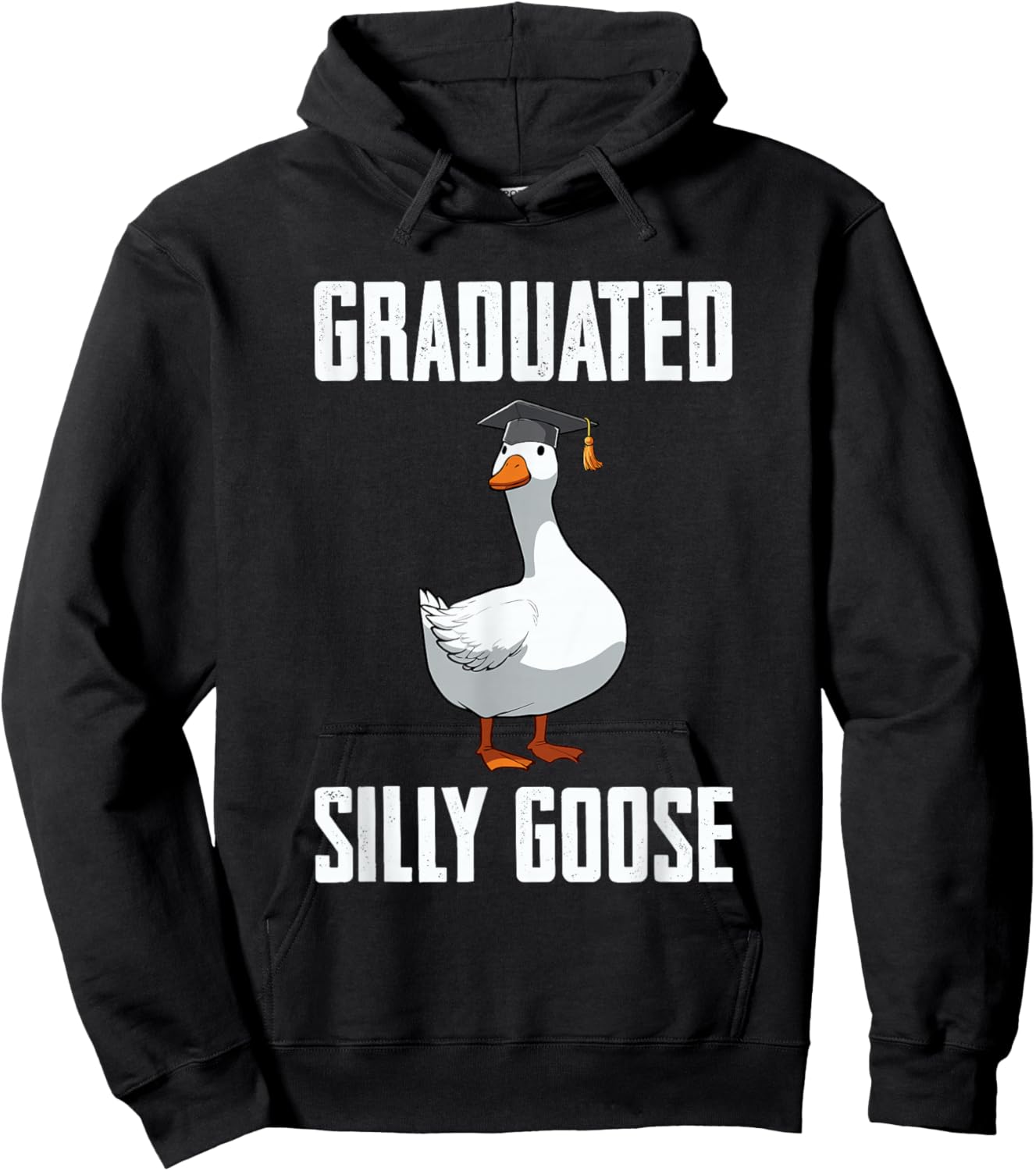 Graduated Silly Goose Student Funny Graduation 2026 Grad Hoodie - Hoodie | Black
