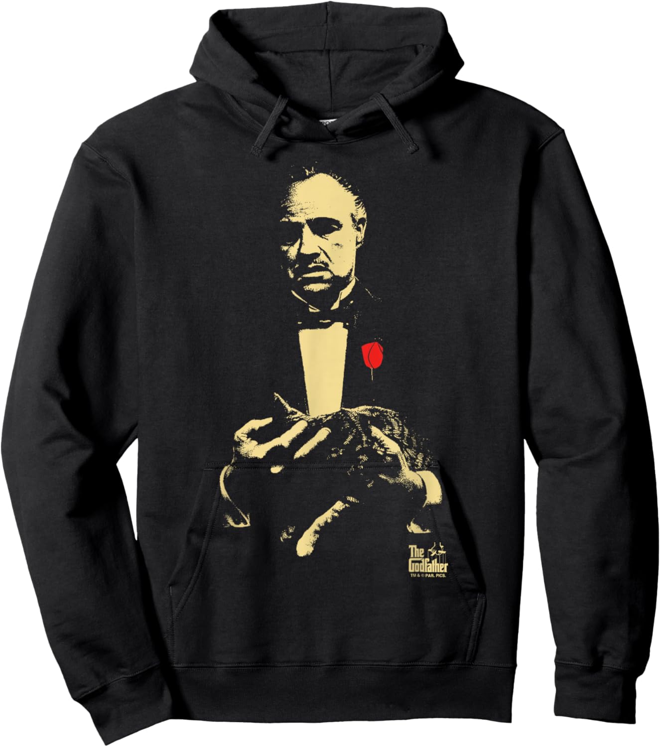 The Godfather Vito Don Corleone With Cat Hoodie - Hoodie | Black