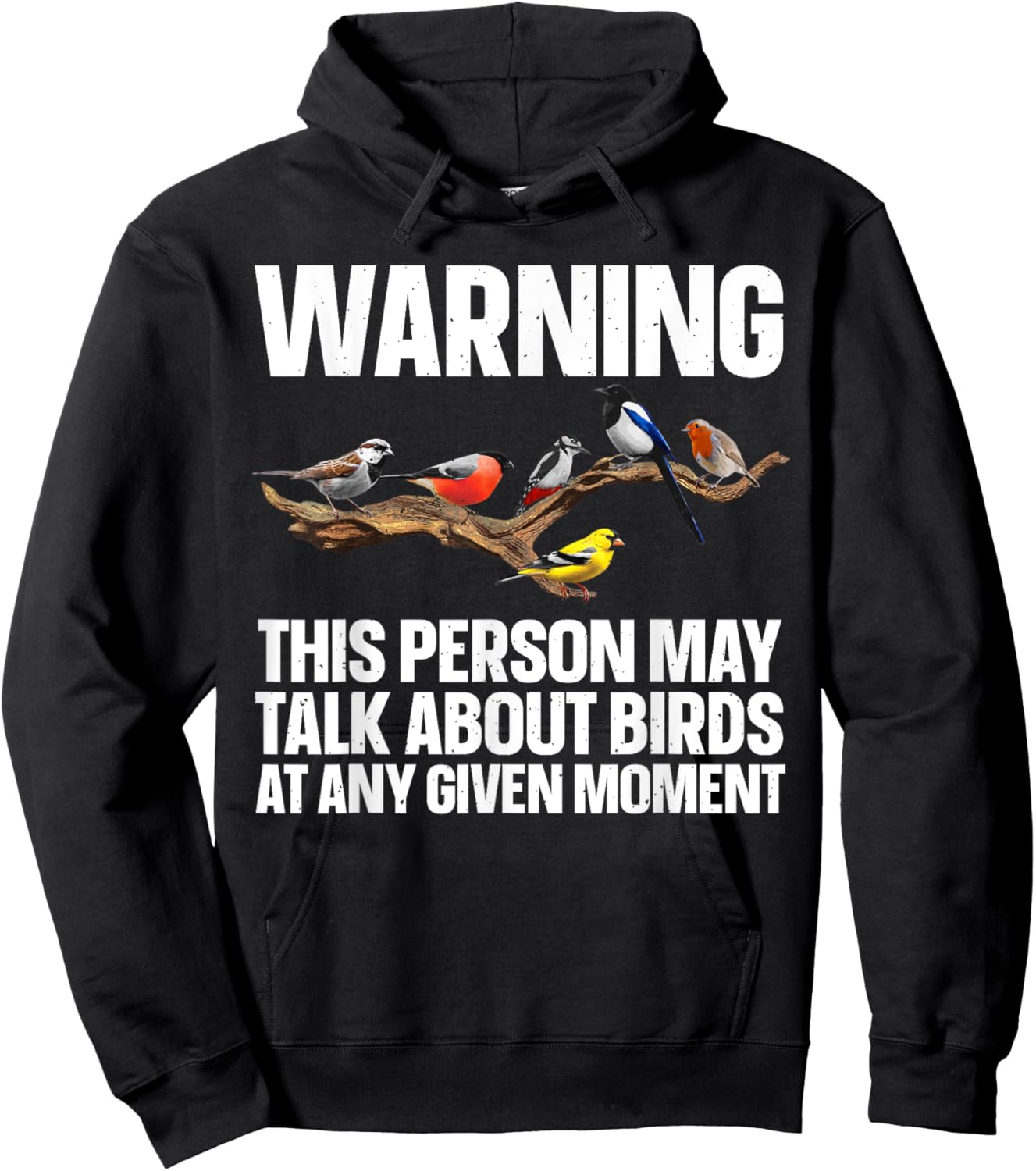 Funny Bird Watching Art Women Bird Watcher Birding Hoodie - Hoodie | Black