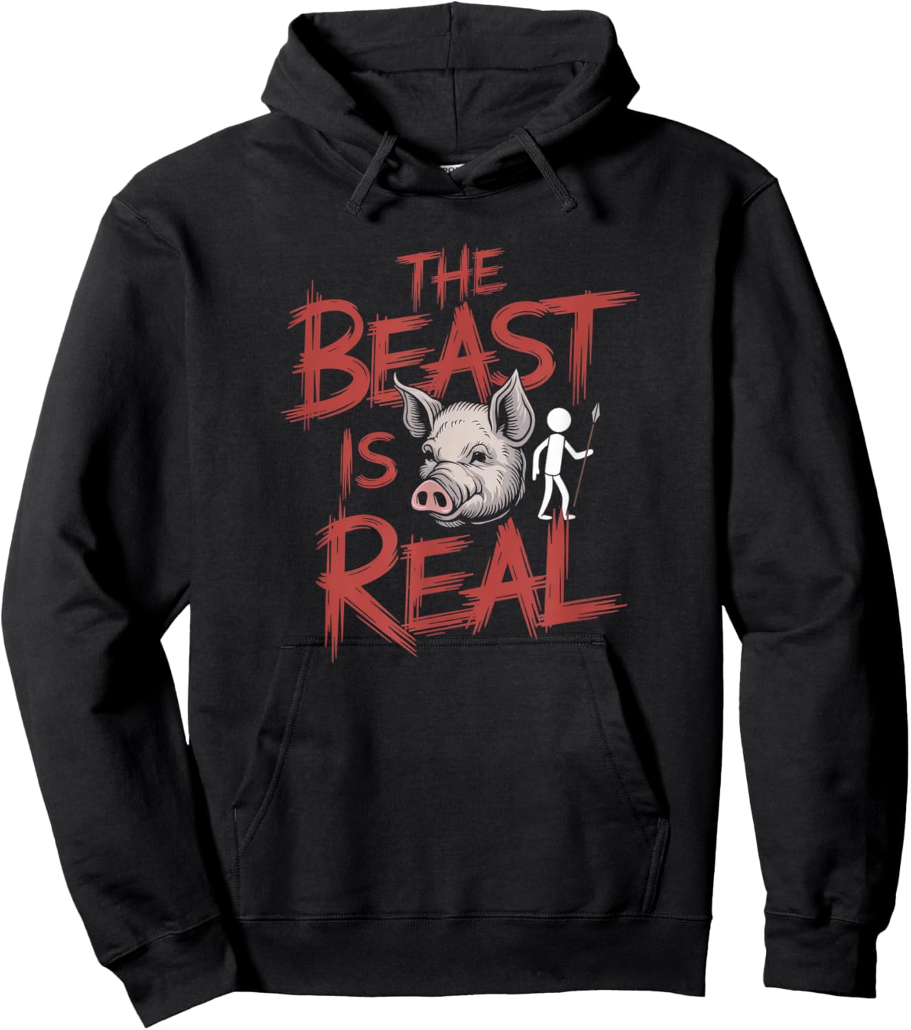 The Beast is Real Lord of the Flies Classic Literary Hoodie - Hoodie | Black