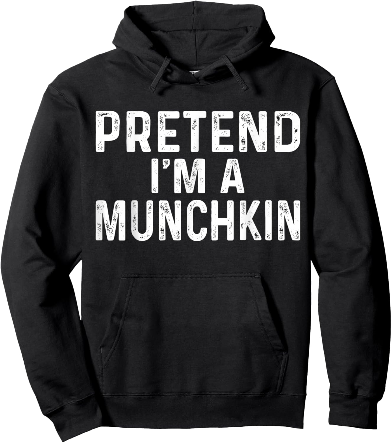 Pretend I'm A Munchkin Halloween Costume Hoodie - Hoodie | Black
