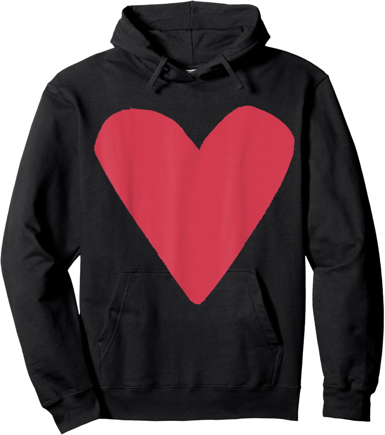 Red Heart Black Hoodie - Hoodie | Black