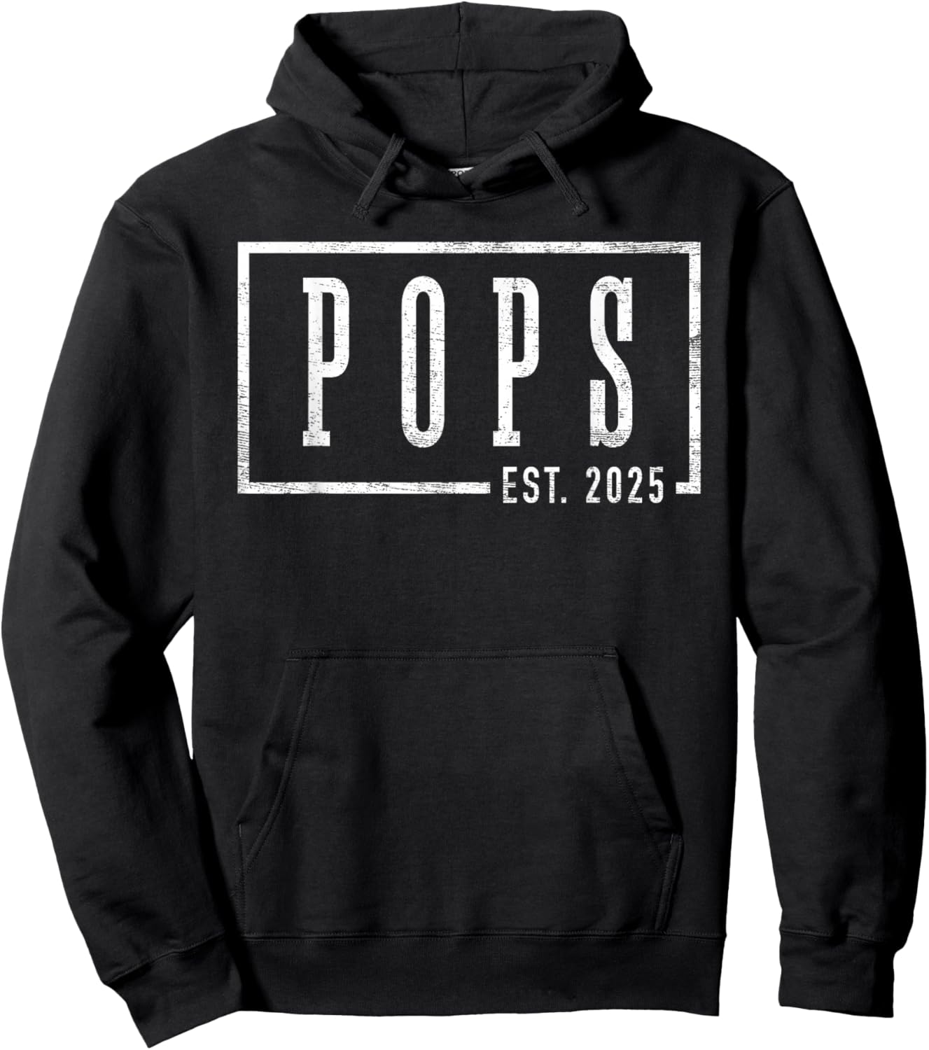 Pops 2025 Pops To Be New Pops Gifts Sleek Framed Design Hoodie - Hoodie | Black