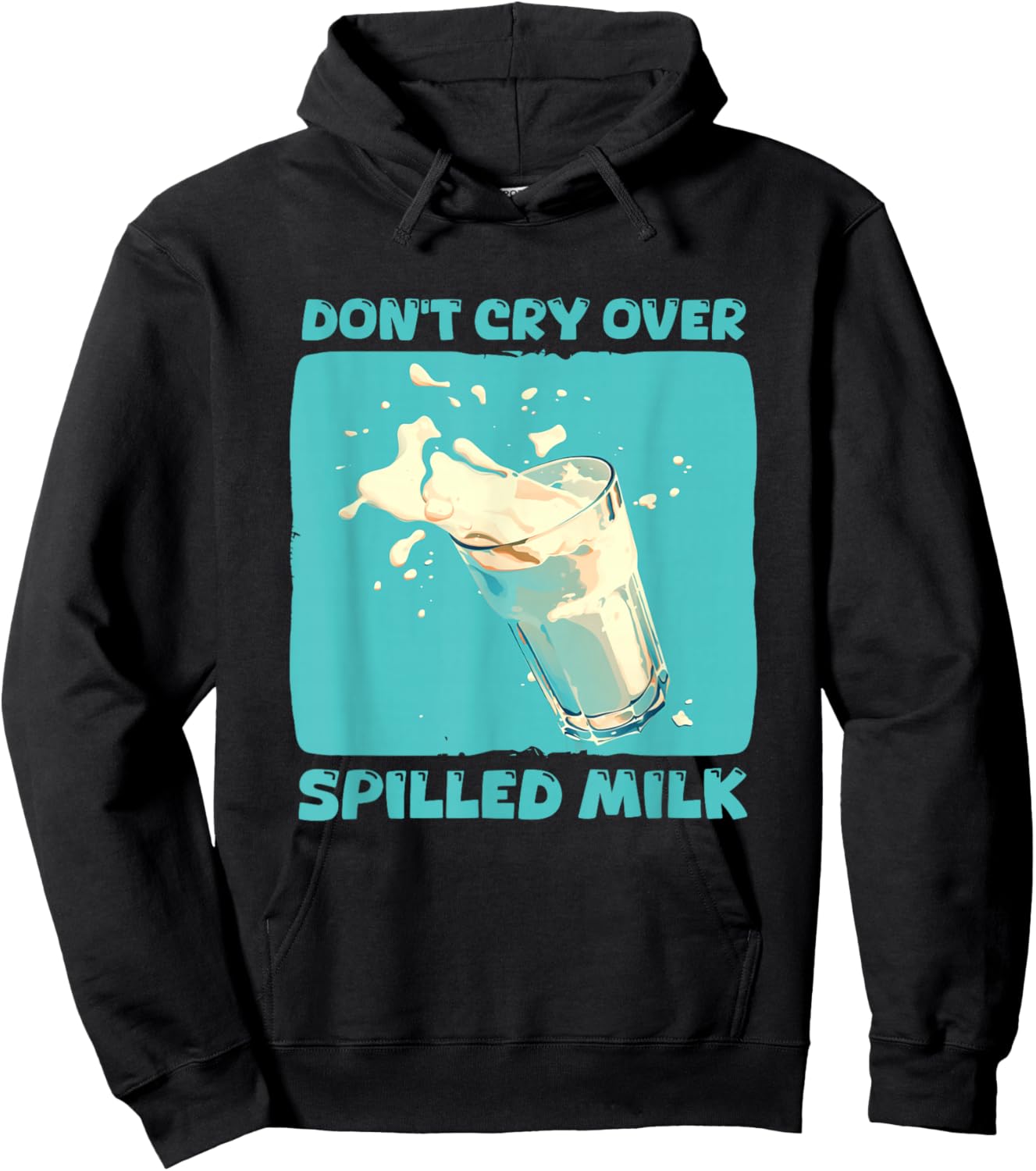 Funny over spilled Milk Speech for Adults and Kids Hoodie - Hoodie | Black