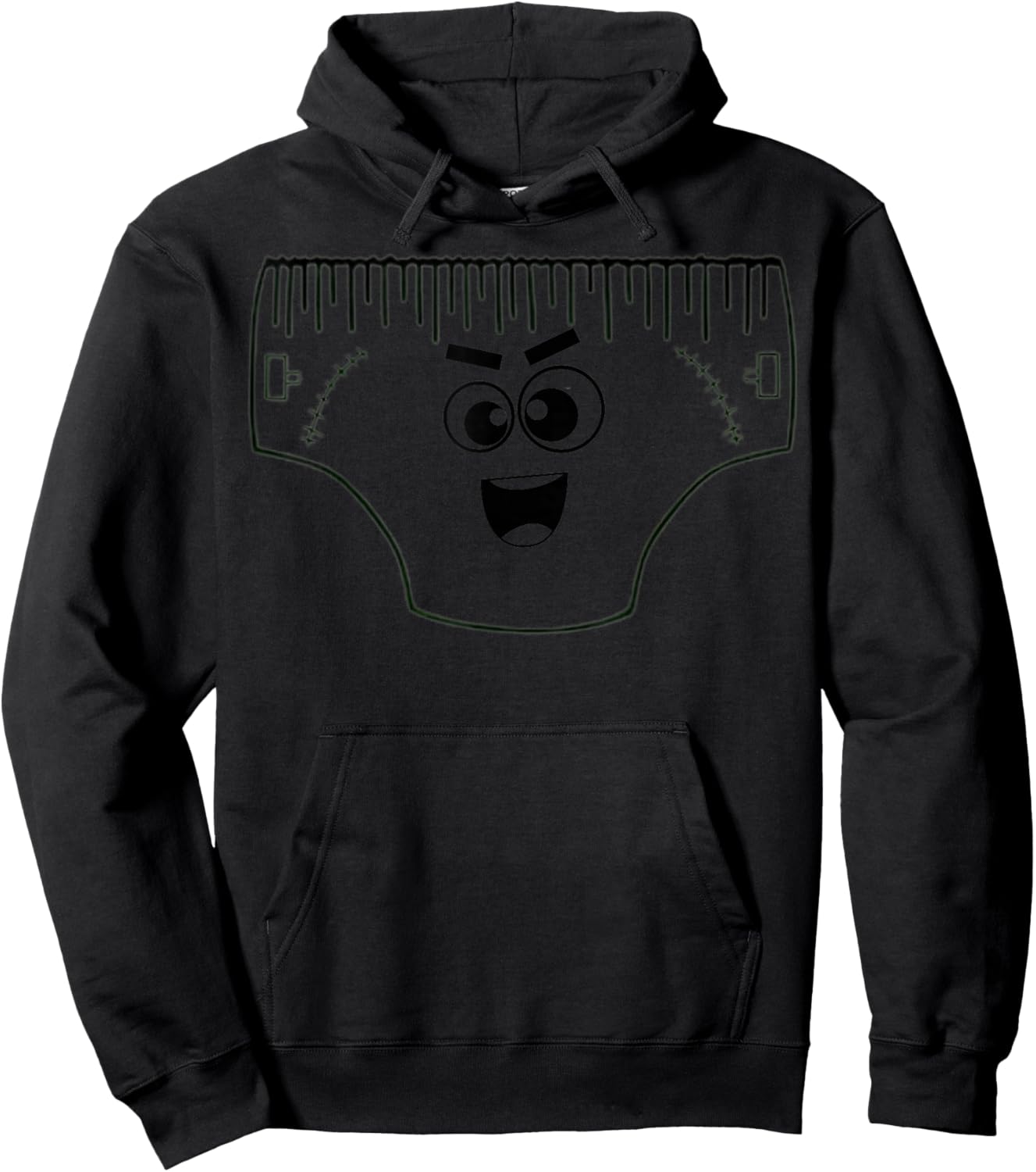 Funny Creepy Pair of Underwear Face Costume Hoodie - Hoodie | Black