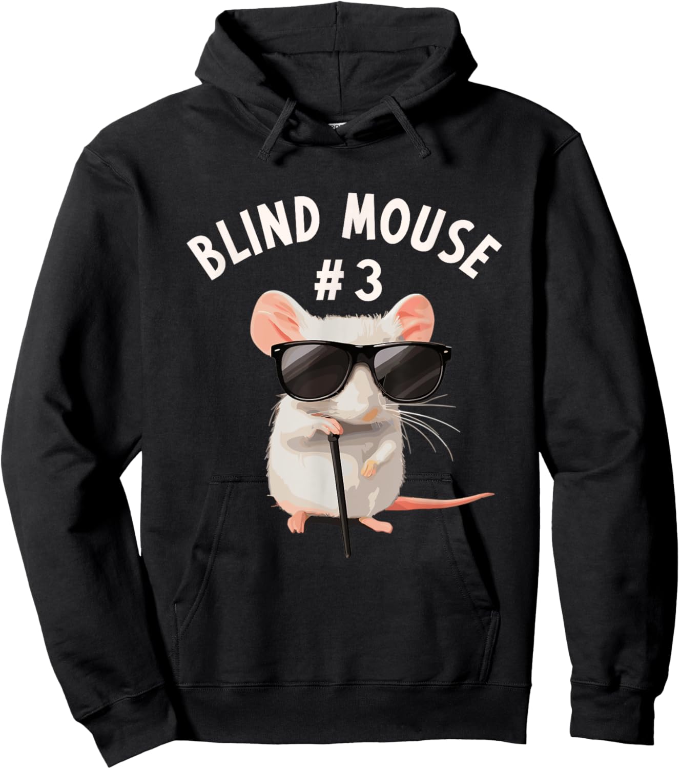 Matching Group Outfit #3 of 3 - Three Blind Mice Costume Hoodie - Hoodie | Black