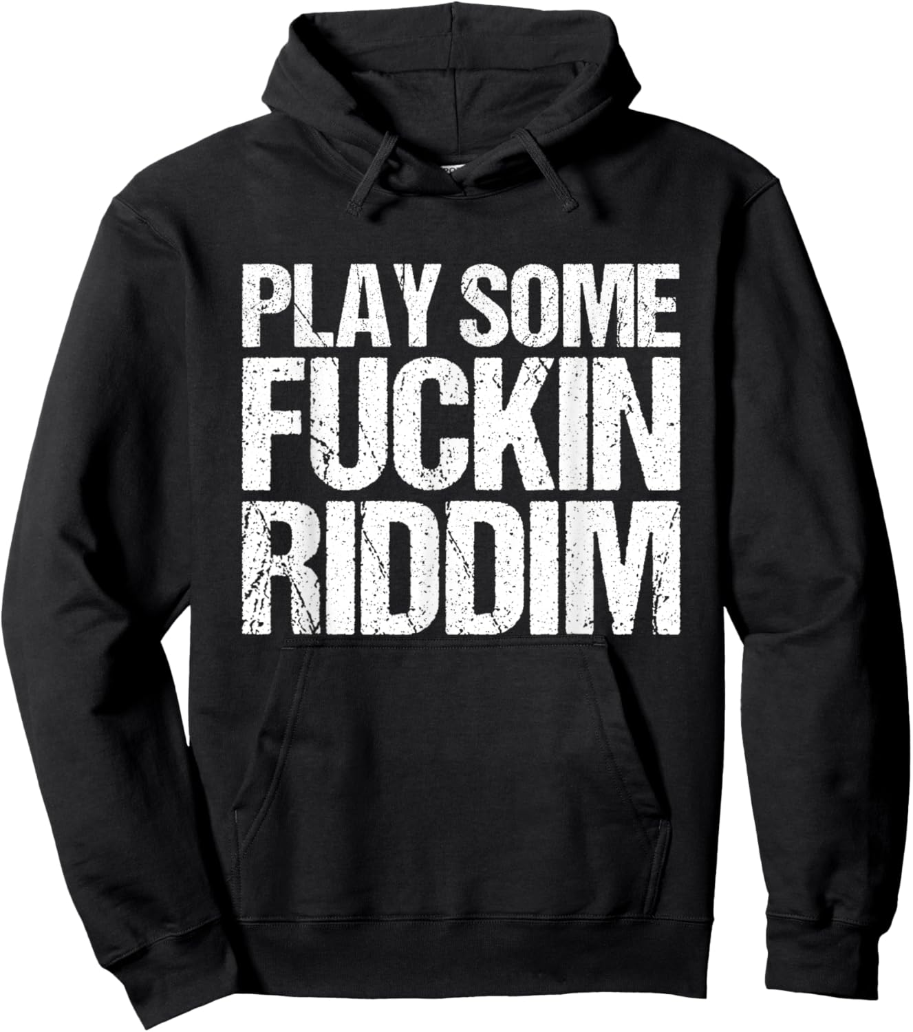 Riddim - Black, Small, Short Sleeve Hoodie - Hoodie | Black