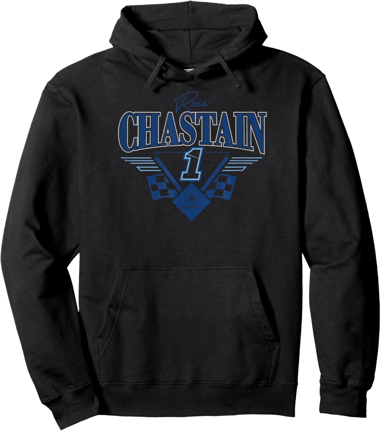 NASCAR - Ross Chastain 1 Trackhouse Triangle Wings White Hoodie - Hoodie | Black