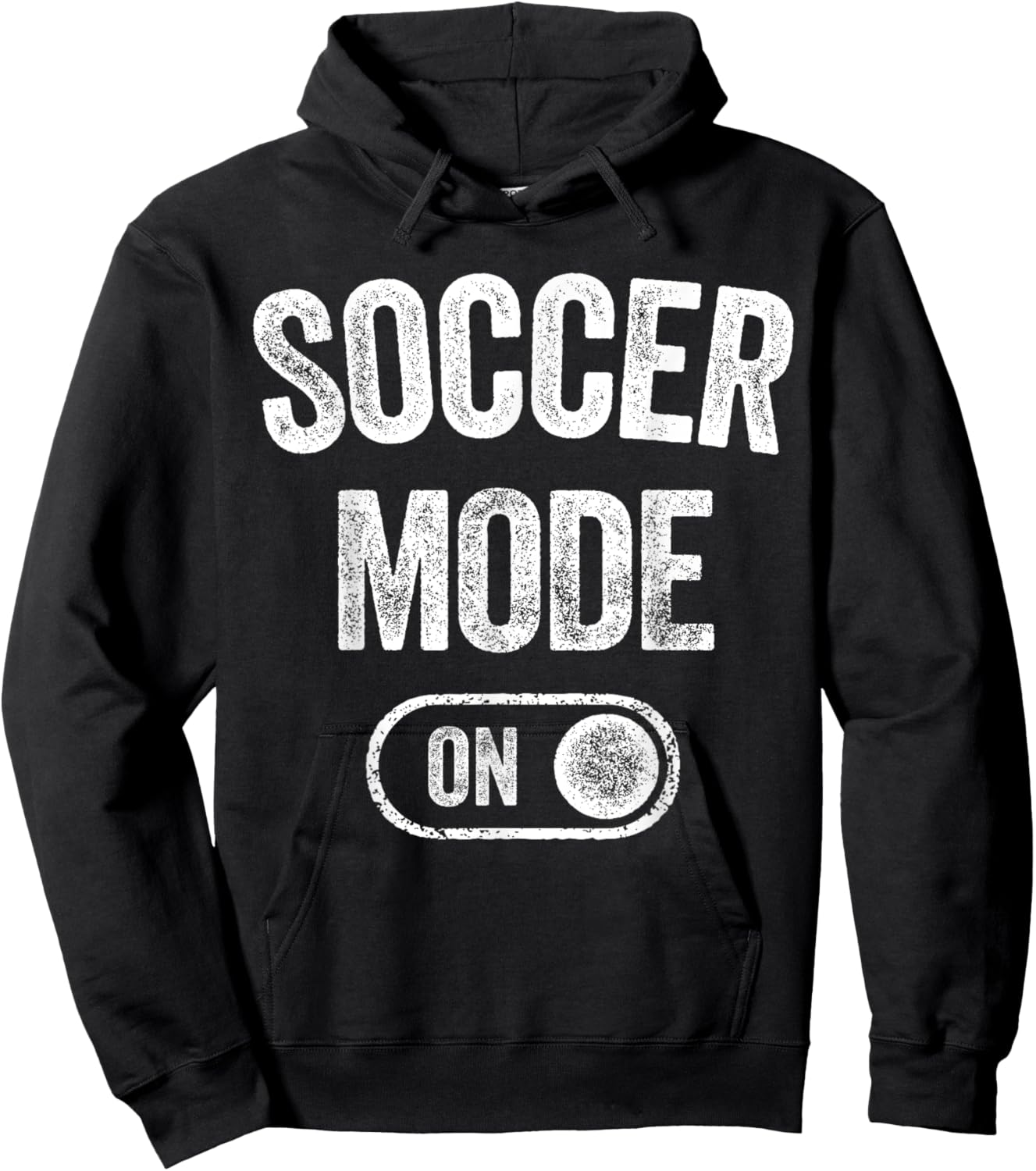 Soccer Mode On Funny Striker Gift Soccer Player Coach Hoodie - Hoodie | Black