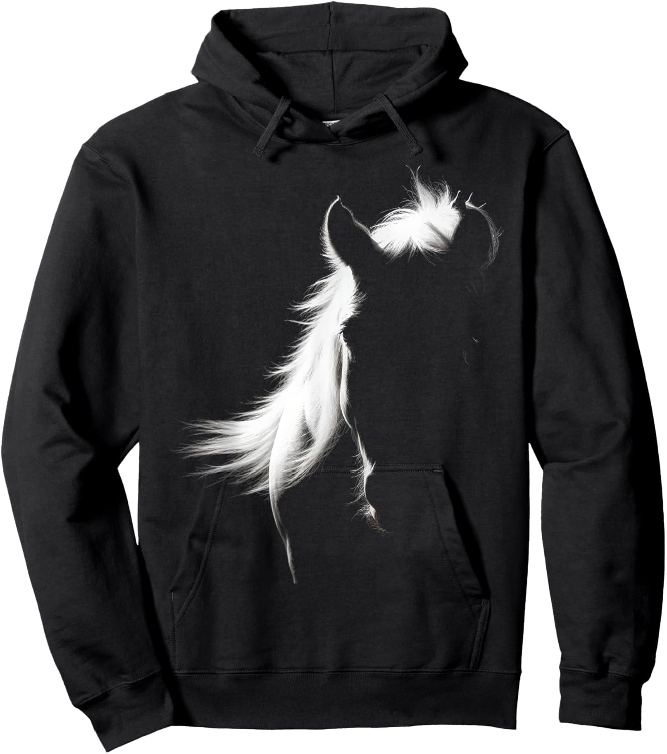 Vintage Western Horse Silhouette Horse Riding lover Hoodie - Hoodie | Black