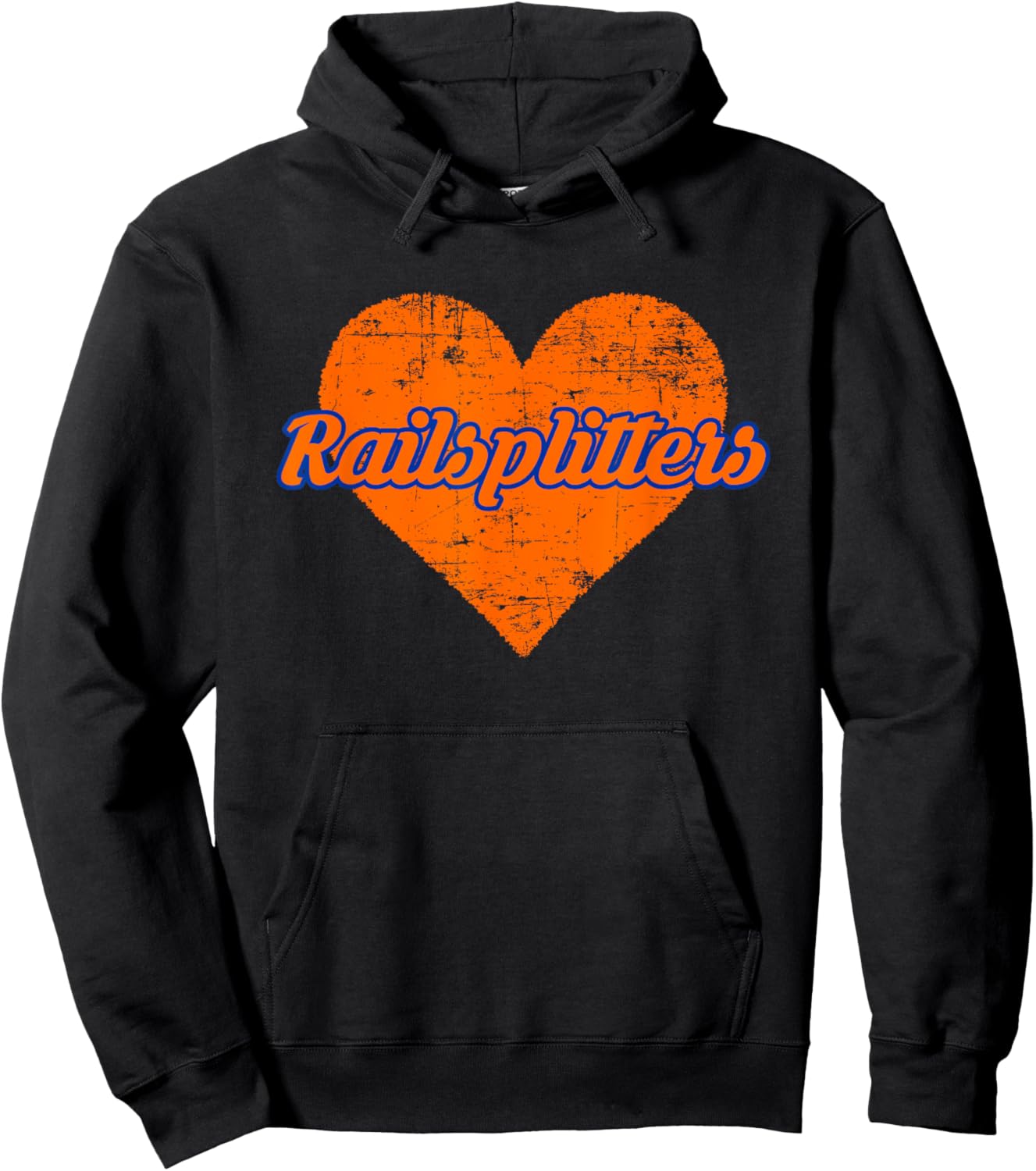 Lincoln Park Railsplitters Over Heart Hoodie - Hoodie | Black