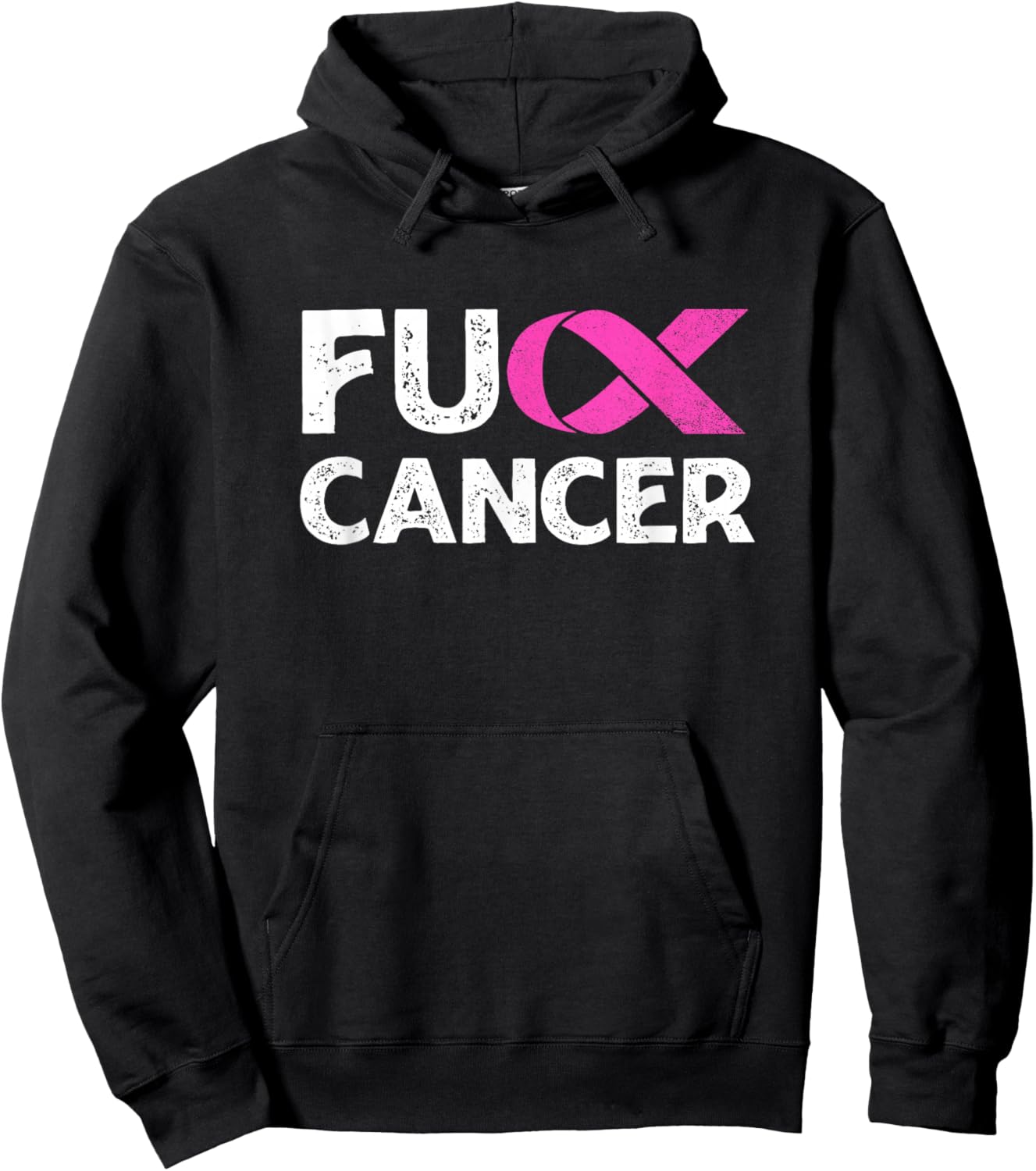 F-ck Cancer Shirts For Breast Cancer Awareness F-ck Cancer Hoodie - Hoodie | Black