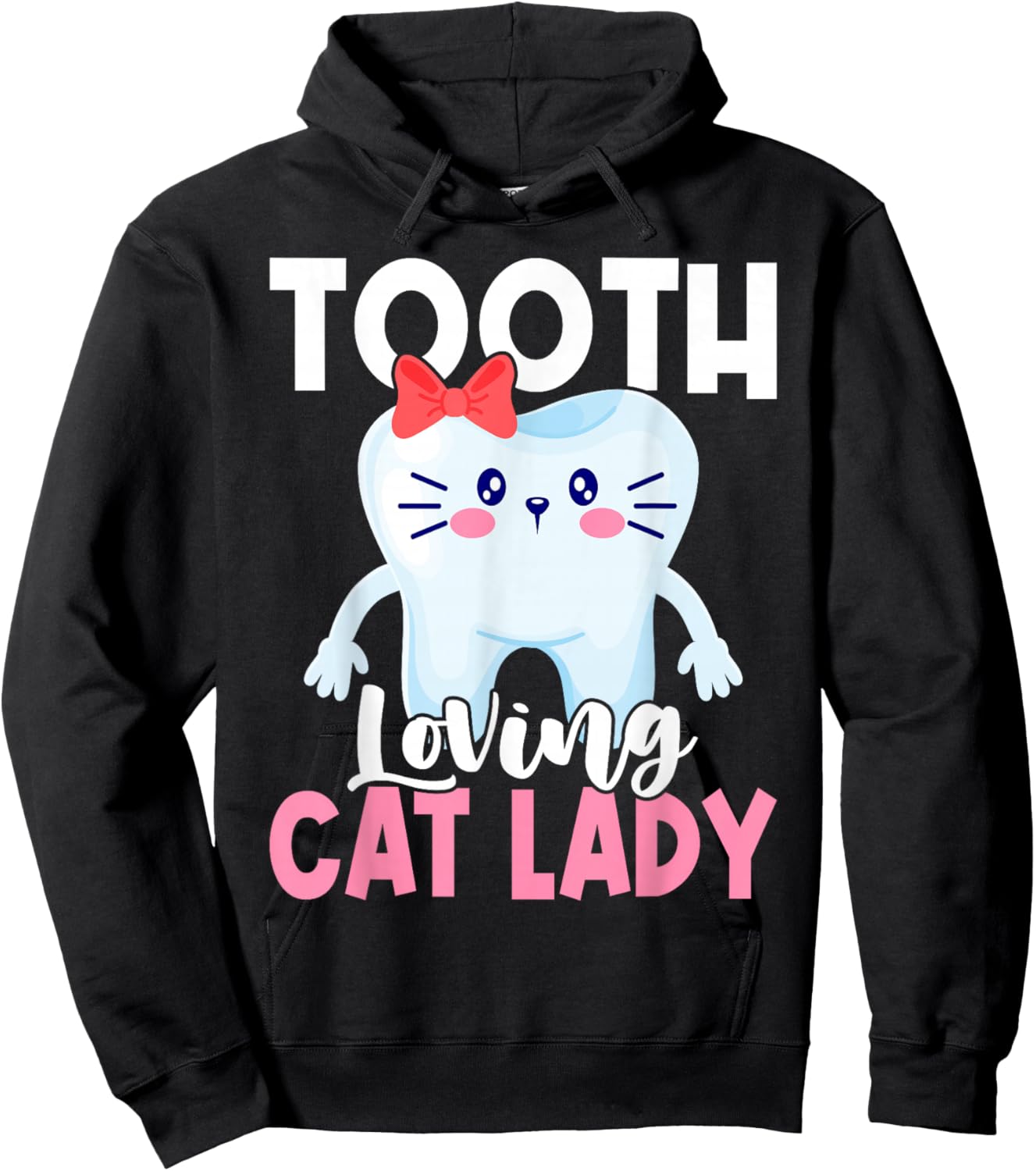 Dentist Cat Cat Lover Dental Assistant Nurse Hoodie - Hoodie | Black