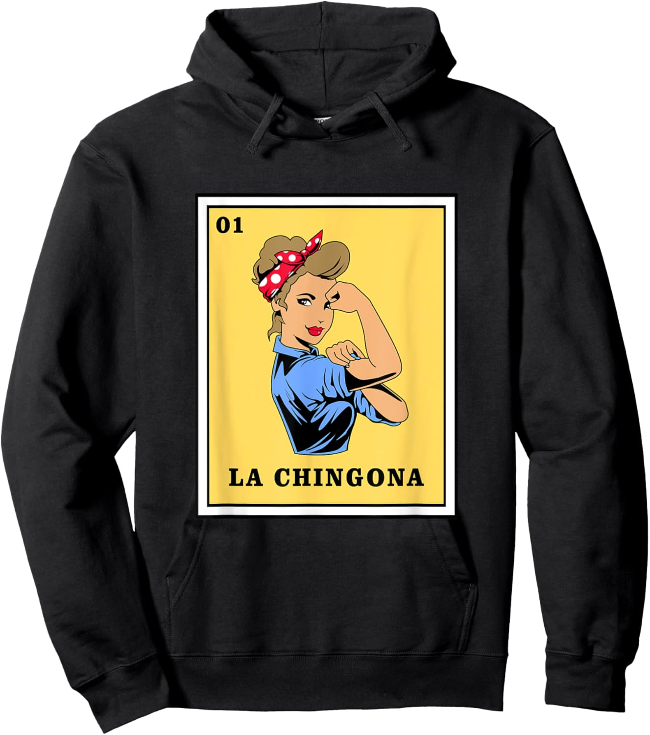 Mexican Lottery Bingo Game La Chingona Hoodie - Hoodie | Black