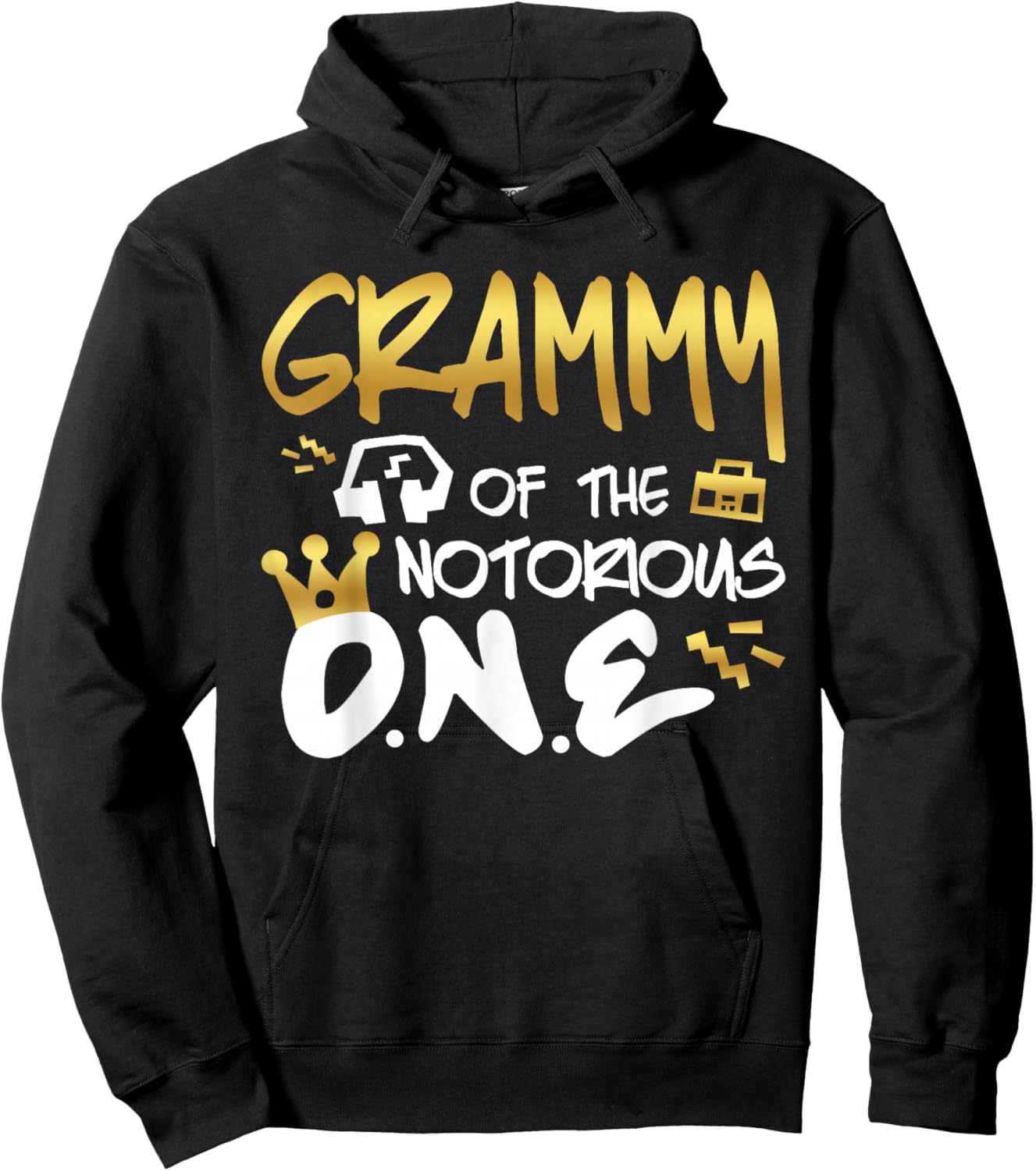Grammy Of The Notorious One Old School 1st Hip Hop Birthday Hoodie - Hoodie | Black