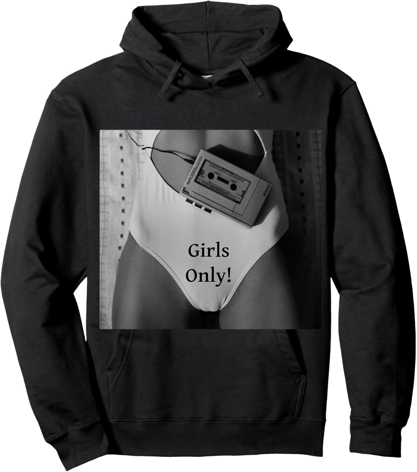 Beautiful woman in bikini provocative only girls Hoodie - Hoodie | Black