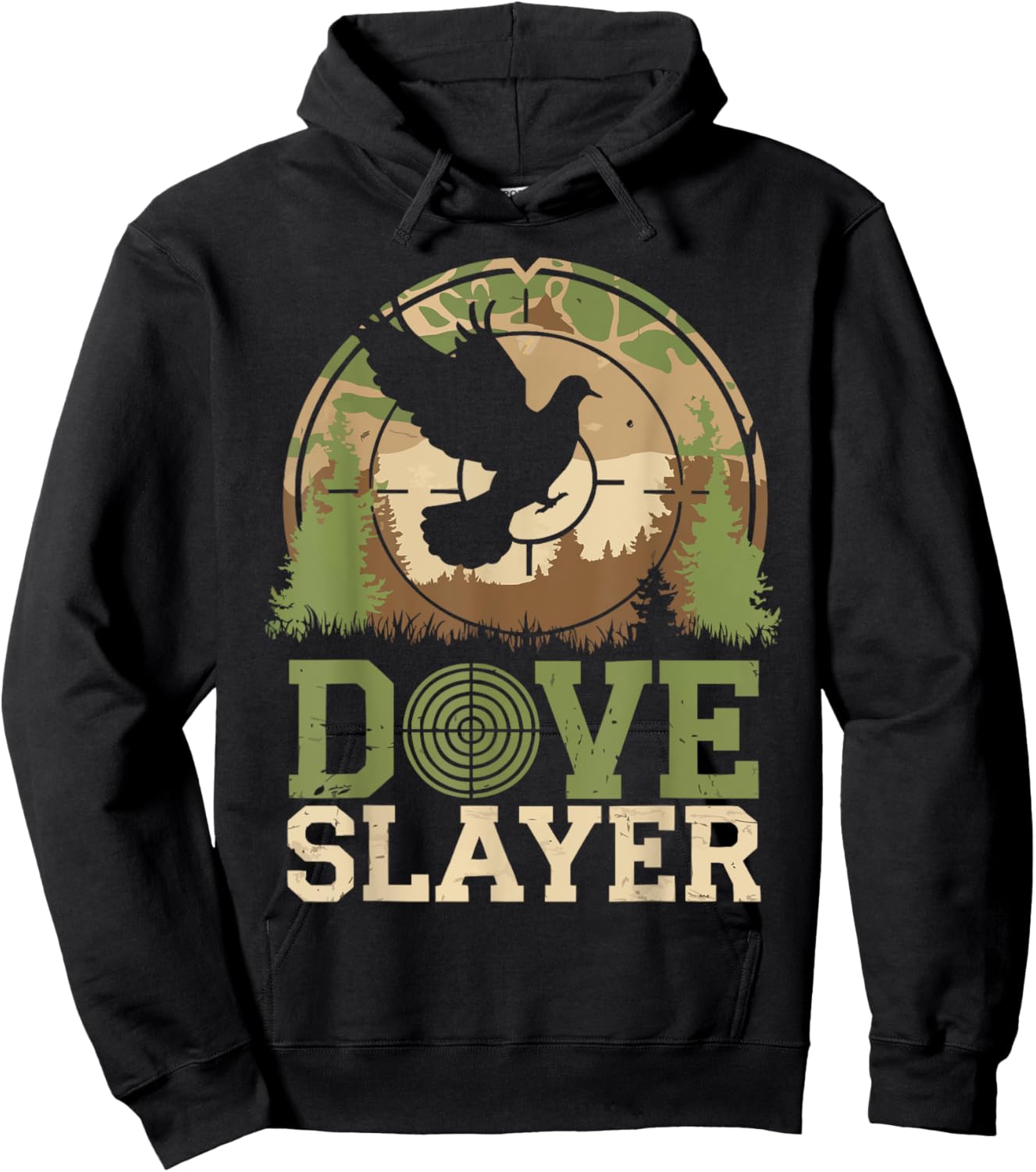 Dove Season Camo Dove Slayer Camouflage Dove Hunter Hoodie - Hoodie | Black