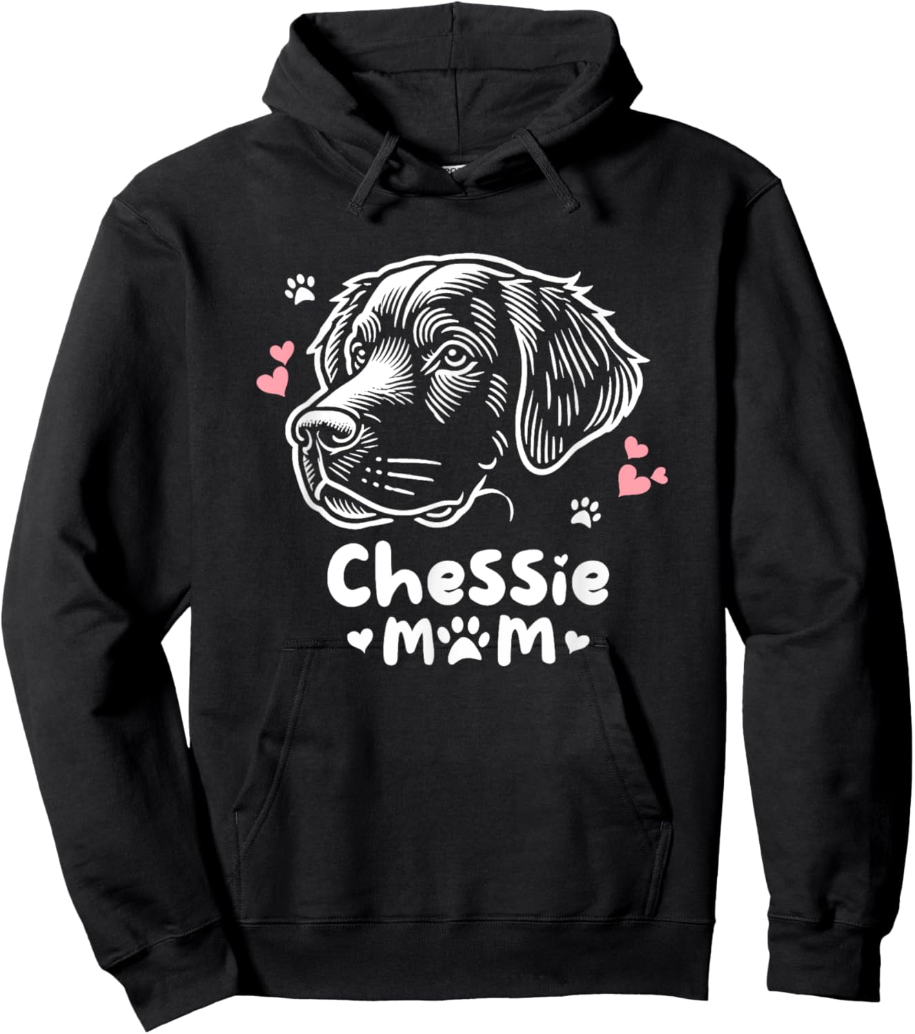 Chessie Mom Chesapeake Bay Retriever Hoodie - Hoodie | Black