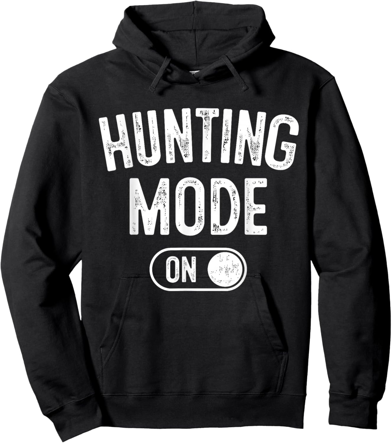Hunting Mode On Funny Hunter Gift Marksman Outdoorsman Hoodie - Hoodie | Black