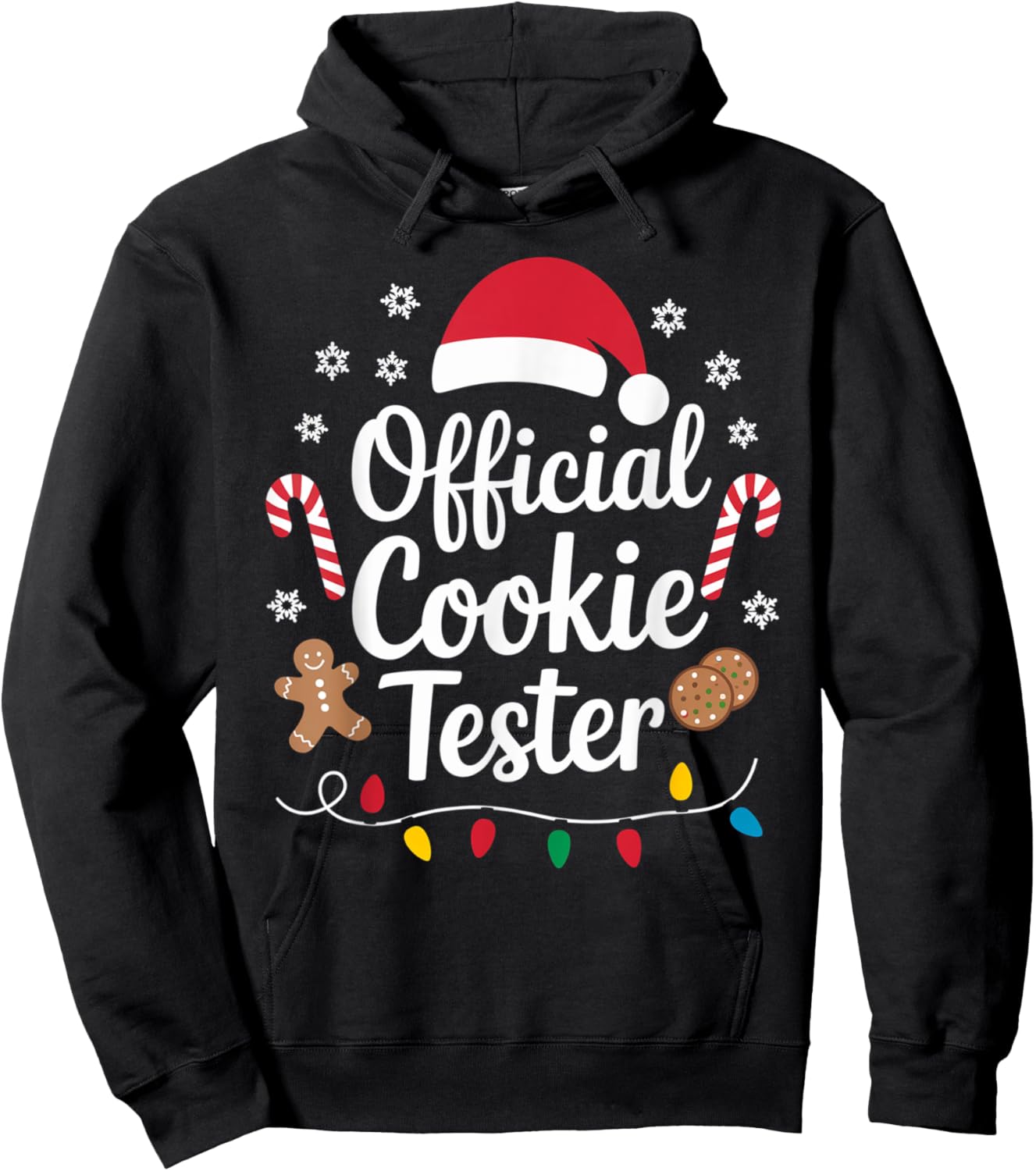 Official Cookie Tester Baking Crew Christmas Toddler Hoodie - Hoodie | Black