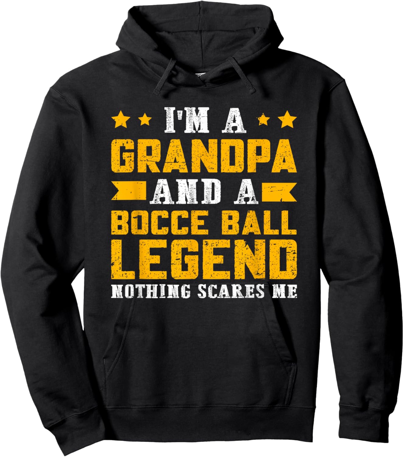 Bocce Ball Legend Grandpa Hoodie - Hoodie | Black