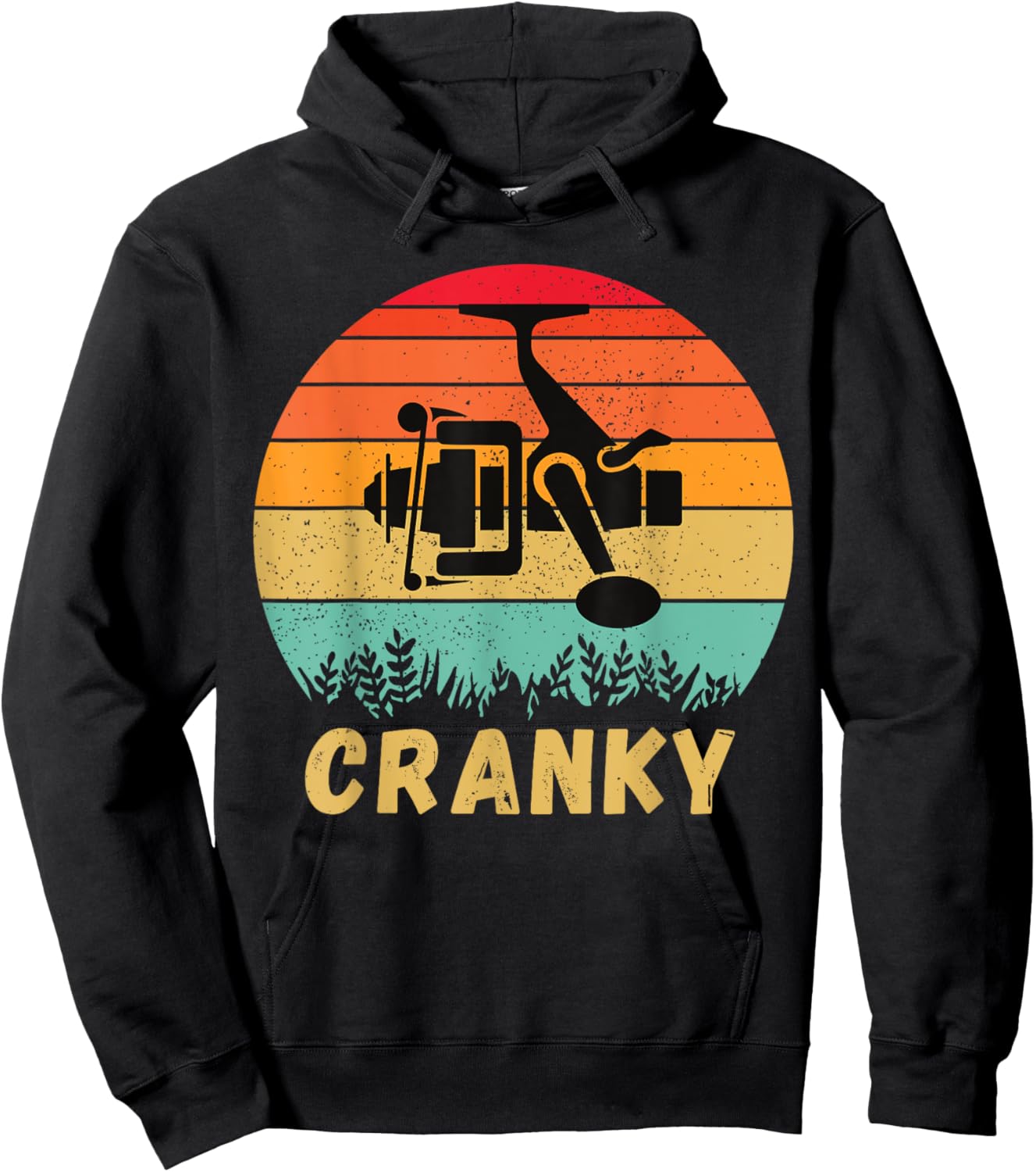 Crankbait Fishing Lure - Cranky Funny Gift Ideas For Fishing Hoodie - Hoodie | Black