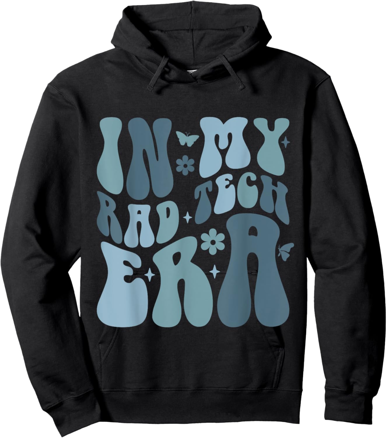 Radiologist Technician Outfits X-ray Tech in My Rad Tech Era Hoodie - Hoodie | Black