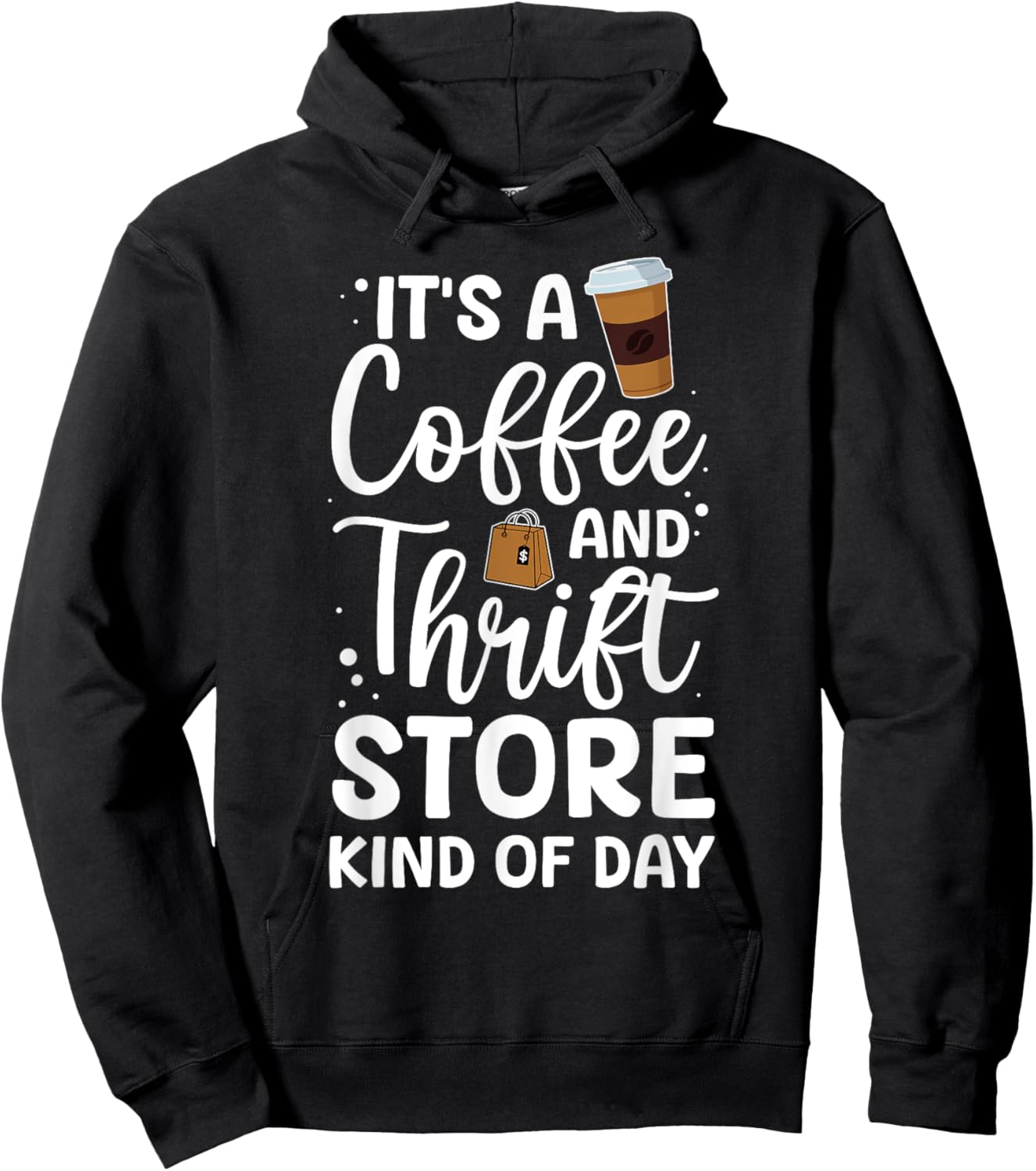 Funny Thrift Store Art Women Thrift Shop Thrifting Hoodie - Hoodie | Black