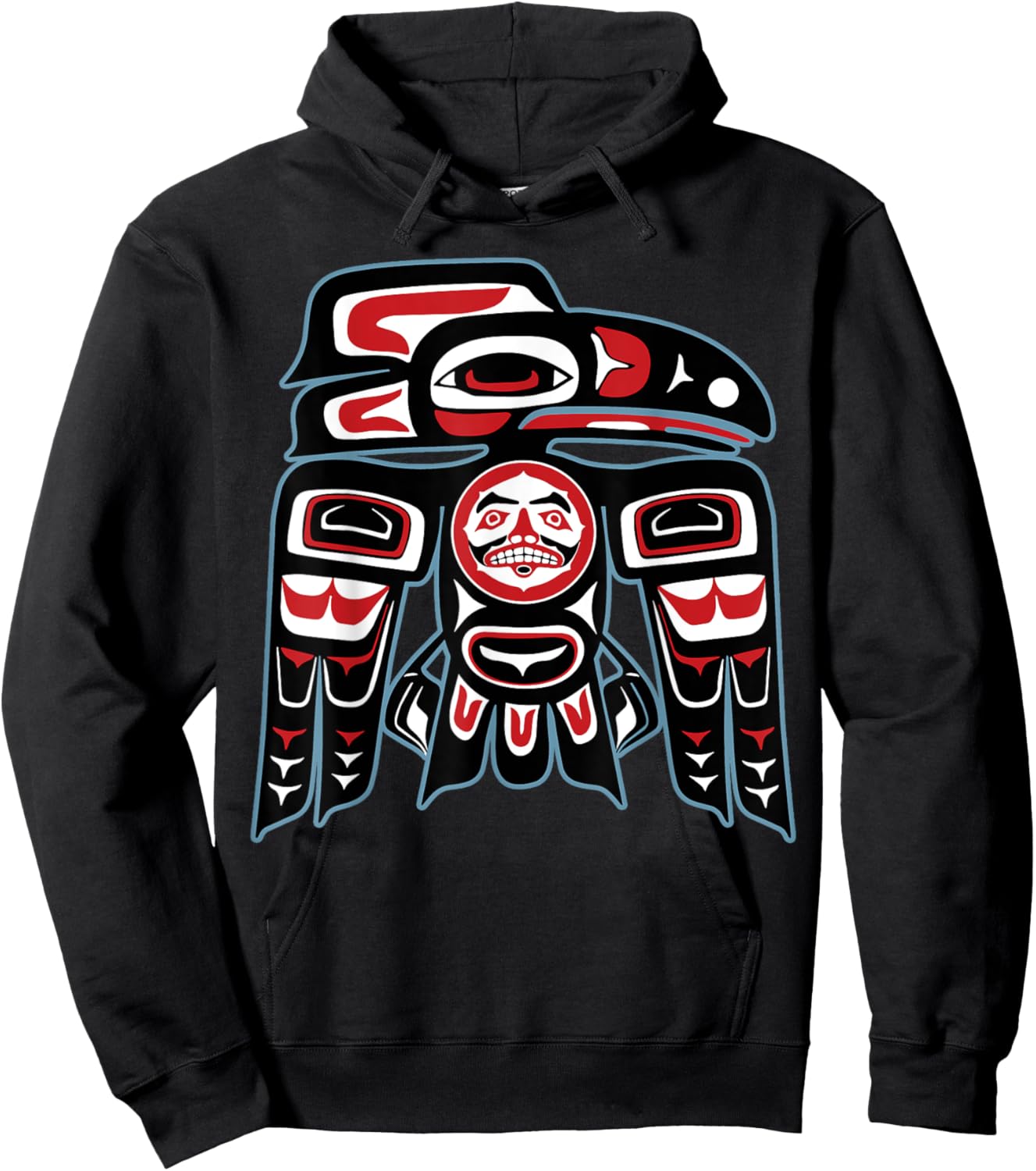 Native American Raven Haida Tlingit indian Pride Men Women Hoodie - Hoodie | Black