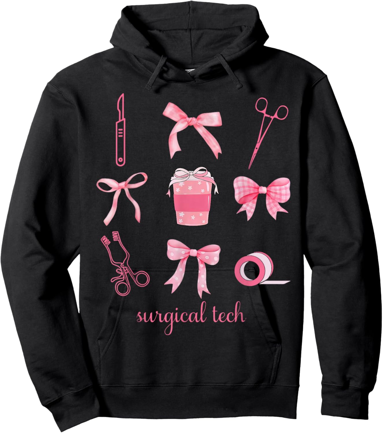 Coquette Surgical Tech Surgery Surgical Technologist Week Hoodie - Hoodie | Black