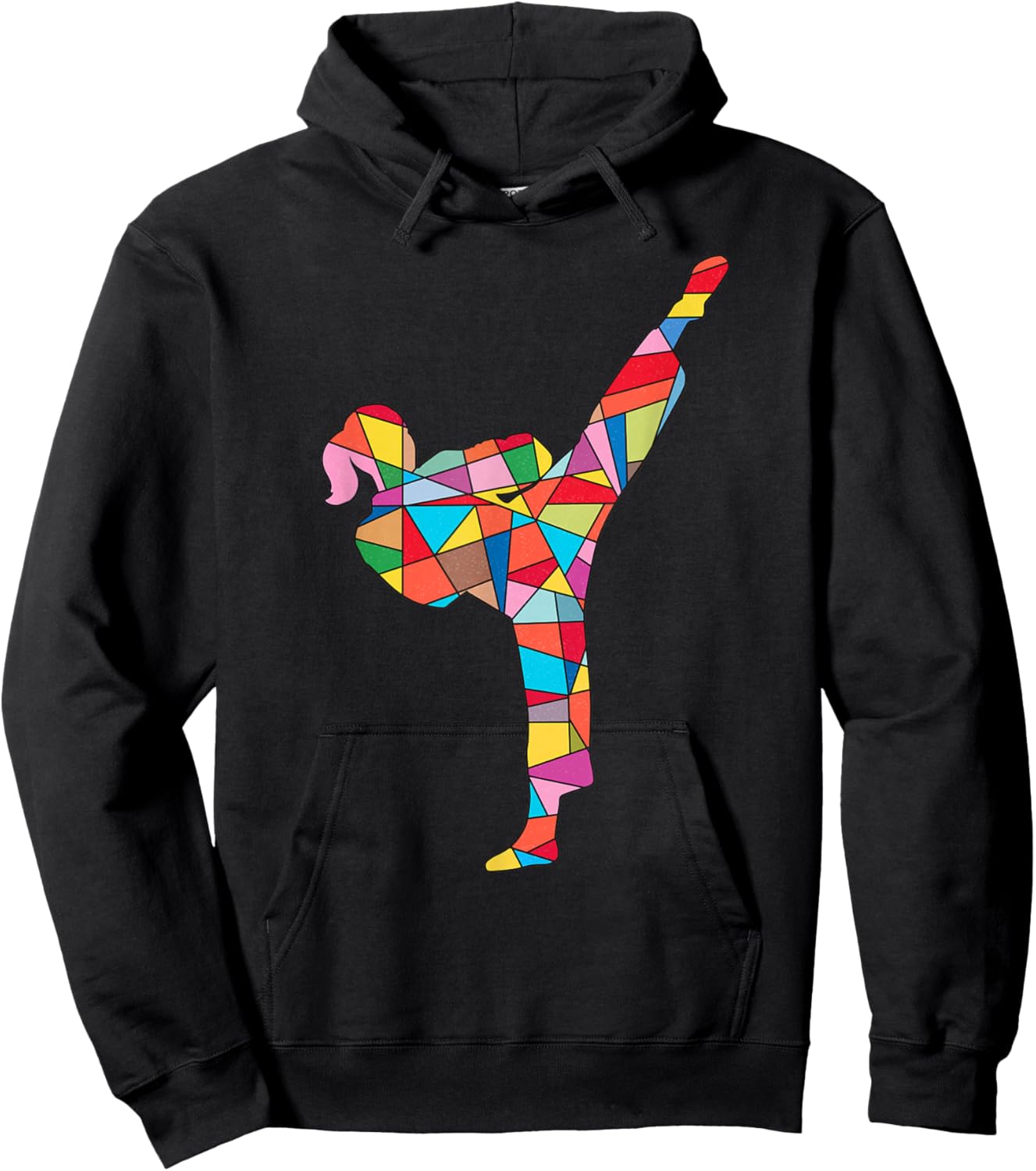 Karate Girl Martial Arts Kids Women Taekwondo Girls Hoodie - Hoodie | Black