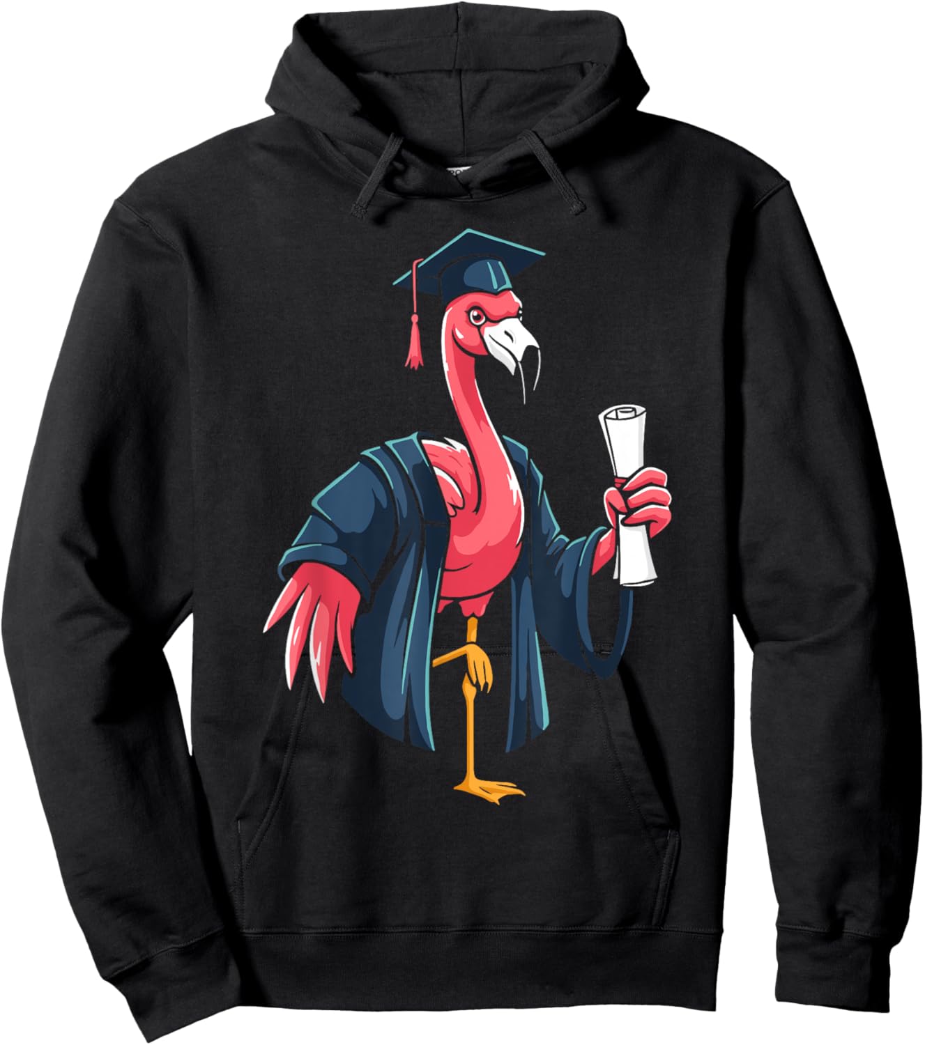 Flamingo graduation gifts graduating flamingo graduate Hoodie - Hoodie | Black