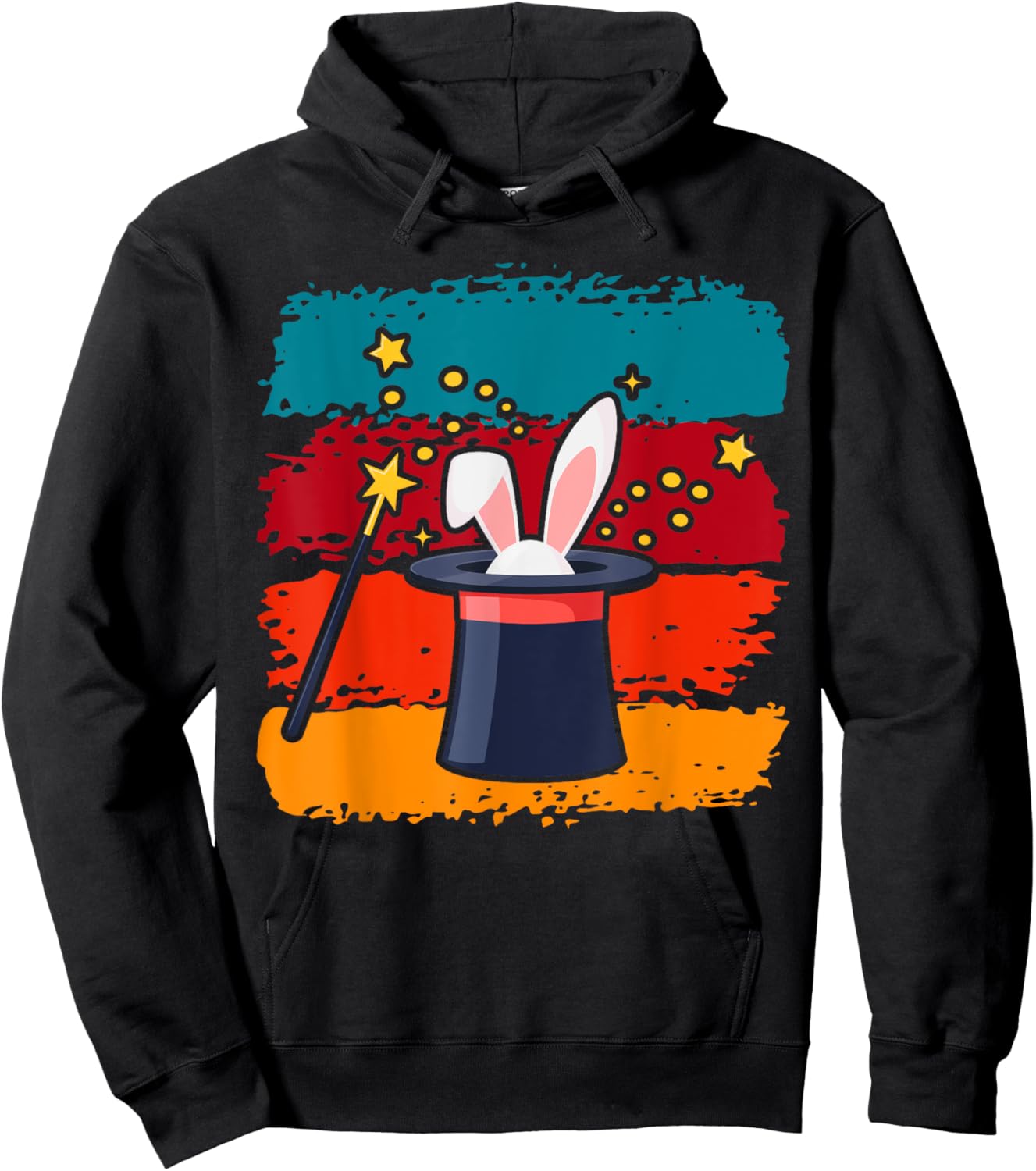 Magicians Hat for Magician Magic Icons Boys Magician Hoodie - Hoodie | Black