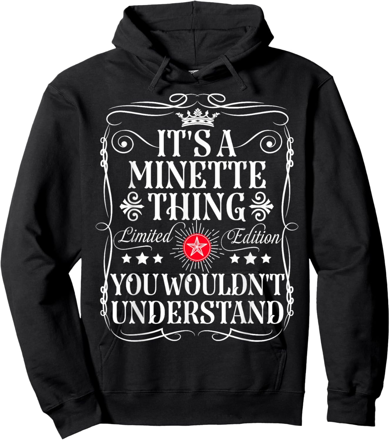 Minette Name Its A Minette Thing You Wouldn't Understand Hoodie - Hoodie | Black