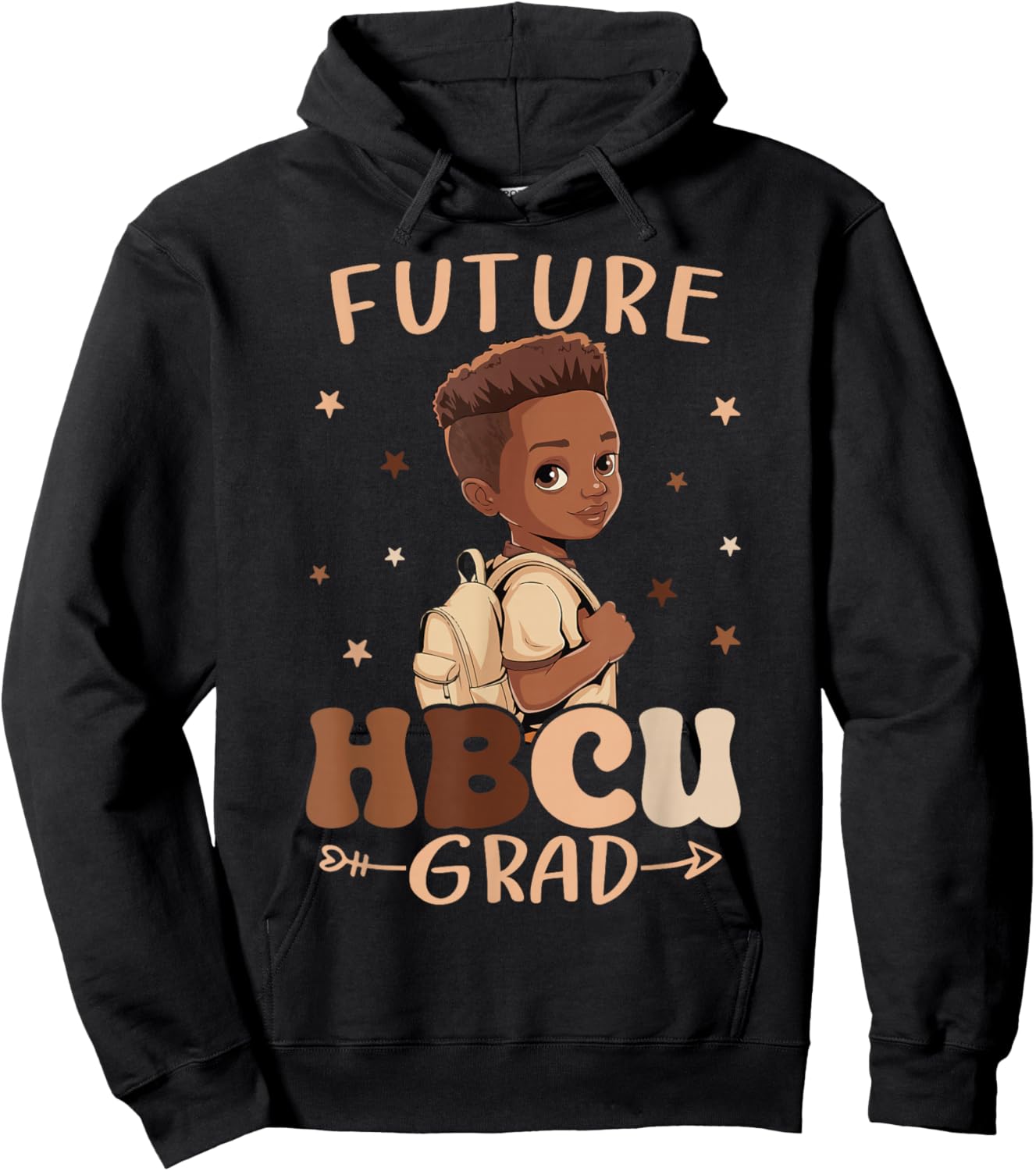 Future HBCU Grad kids Black Boy Afro Black History Month Hoodie - Hoodie | Black