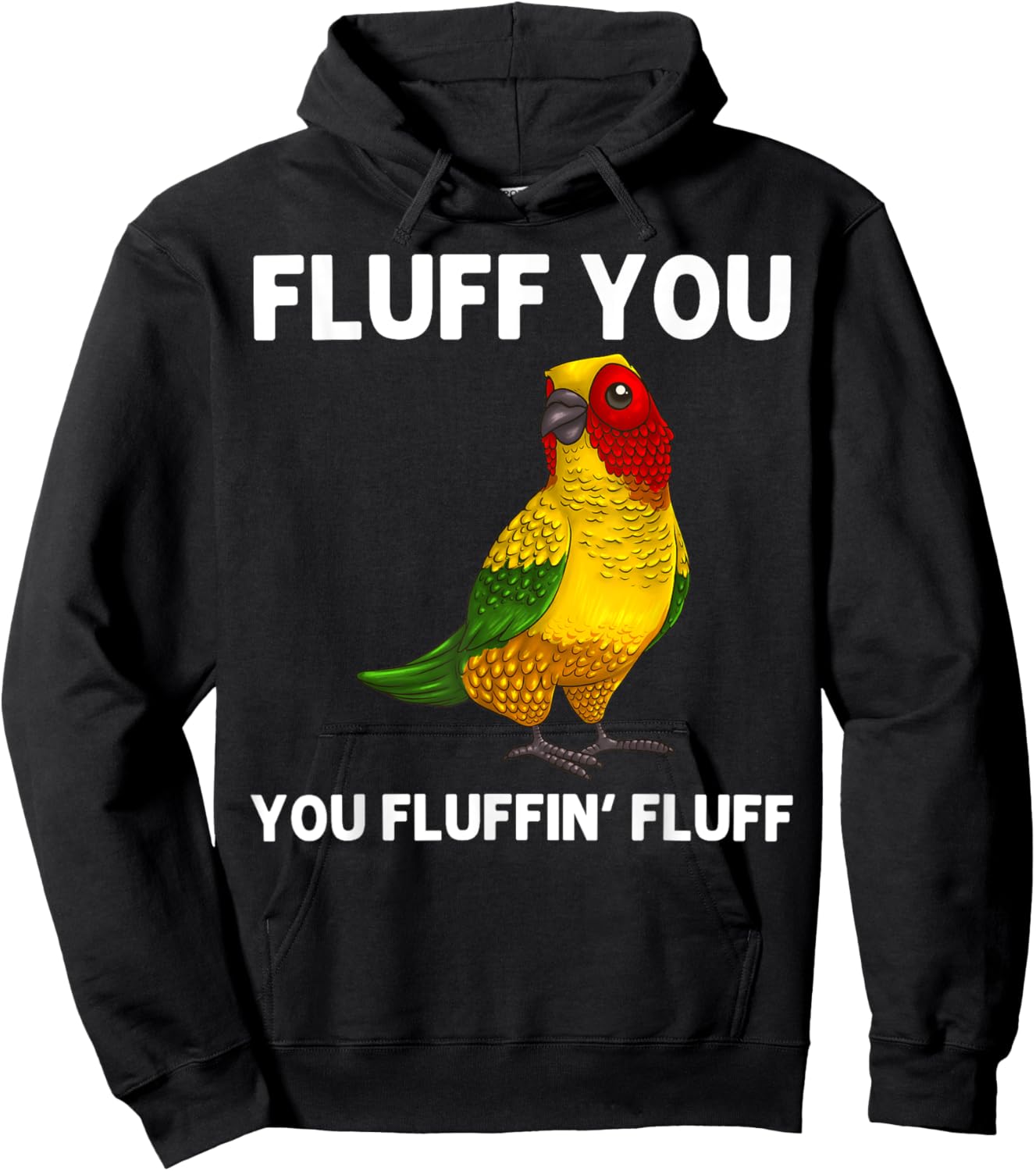 Cool Sun Conure Art Women Bird Lover Parrot Birding Hoodie - Hoodie | Black