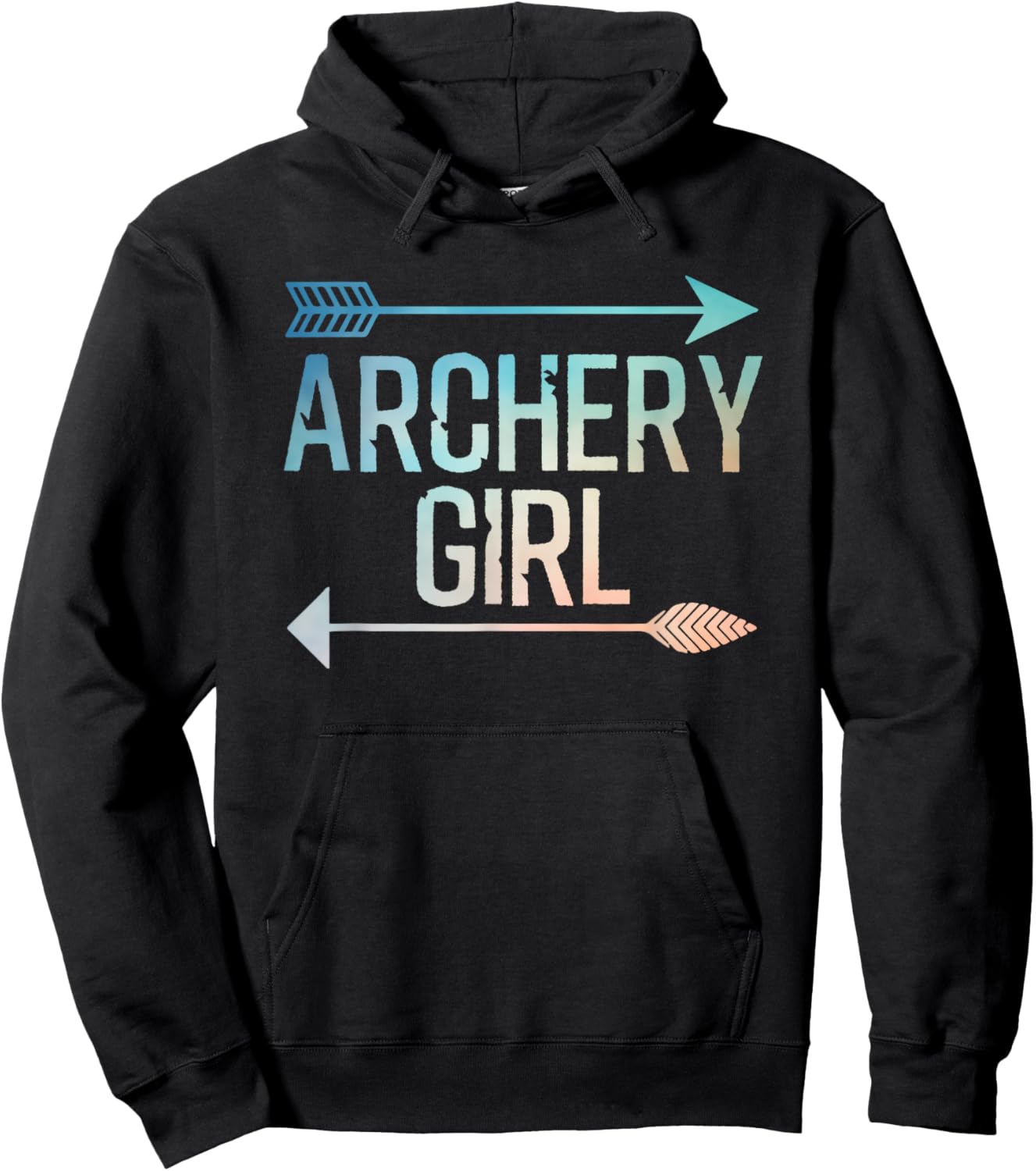 Cool Archery Art for Girls Women Crossbow Bow Hunting Archer Hoodie - Hoodie | Black