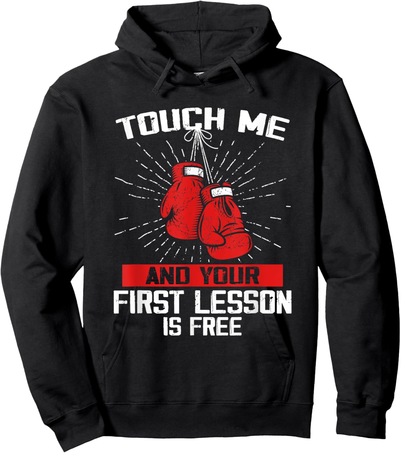 Kick boxer Boxing Coach Funny Kick Boxing Lover Saying Hoodie - Hoodie | Black