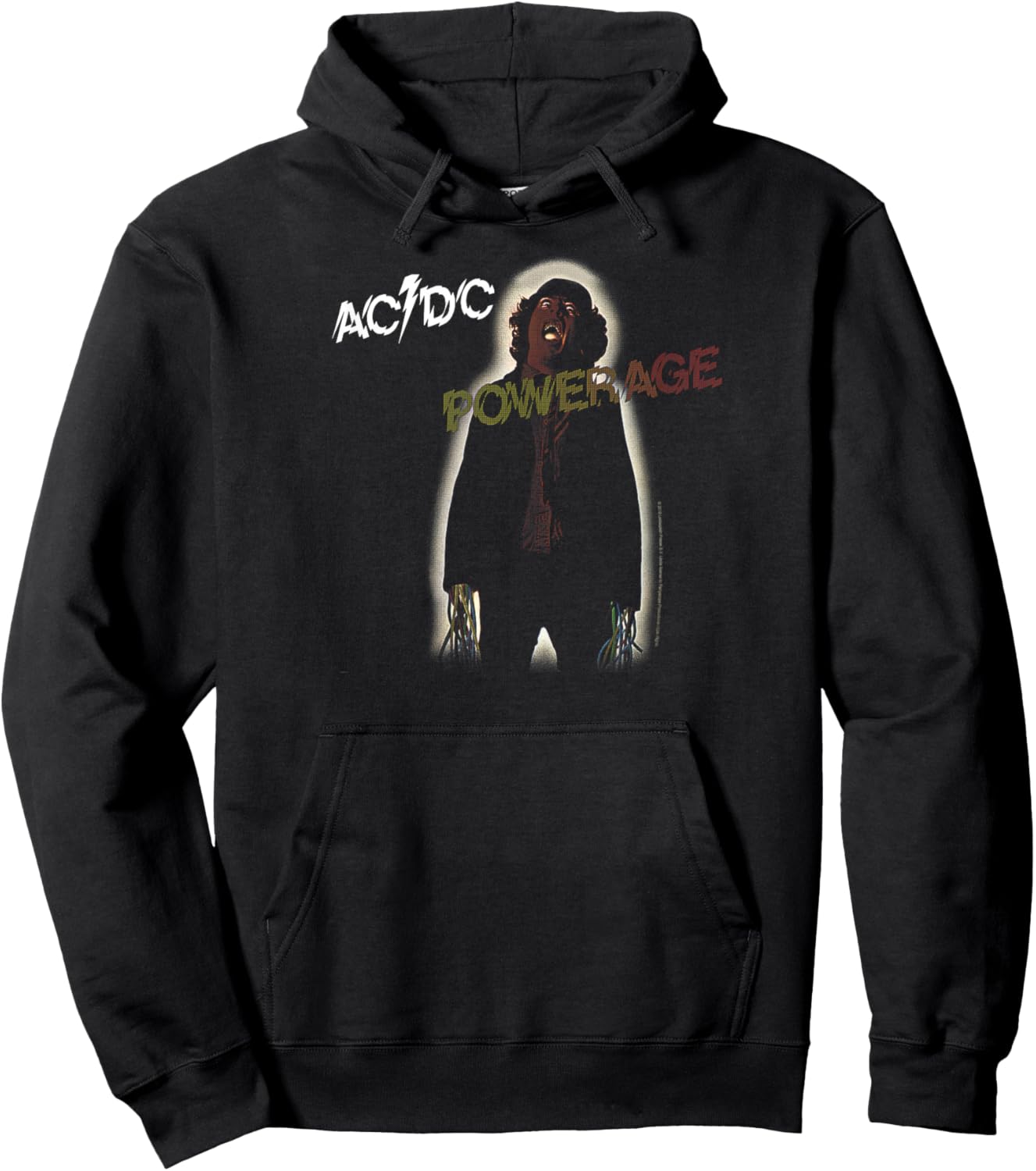 AC/DC - Powerage Album Artwork Hoodie - Hoodie | Black
