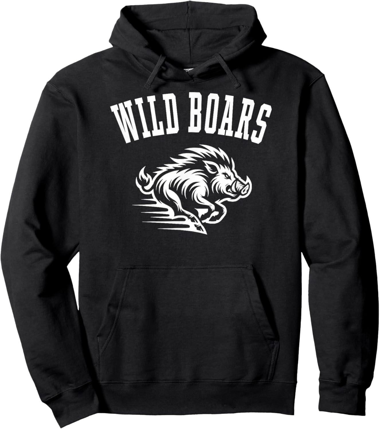 Wild Boars Mascot for Players and Fans Hoodie - Hoodie | Black