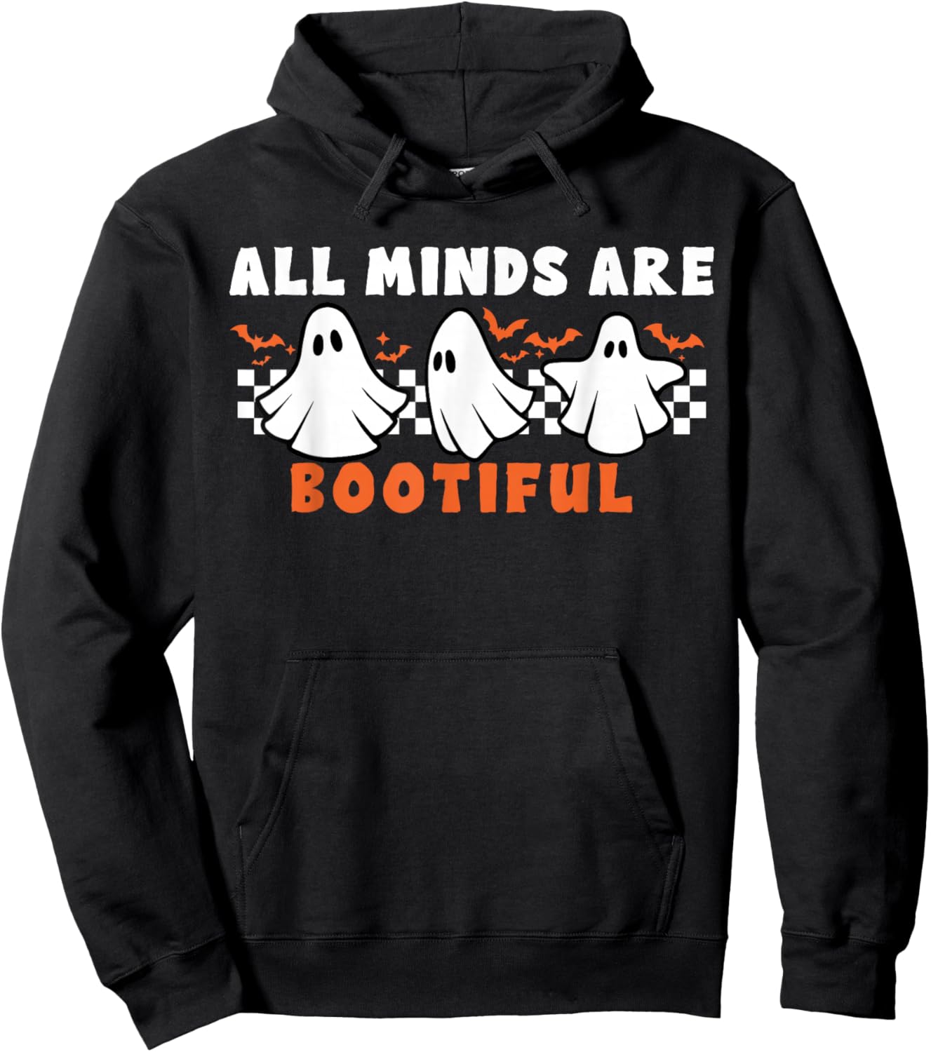 Mental Health Autism Awareness Ghost Teacher Halloween Hoodie - Hoodie | Black