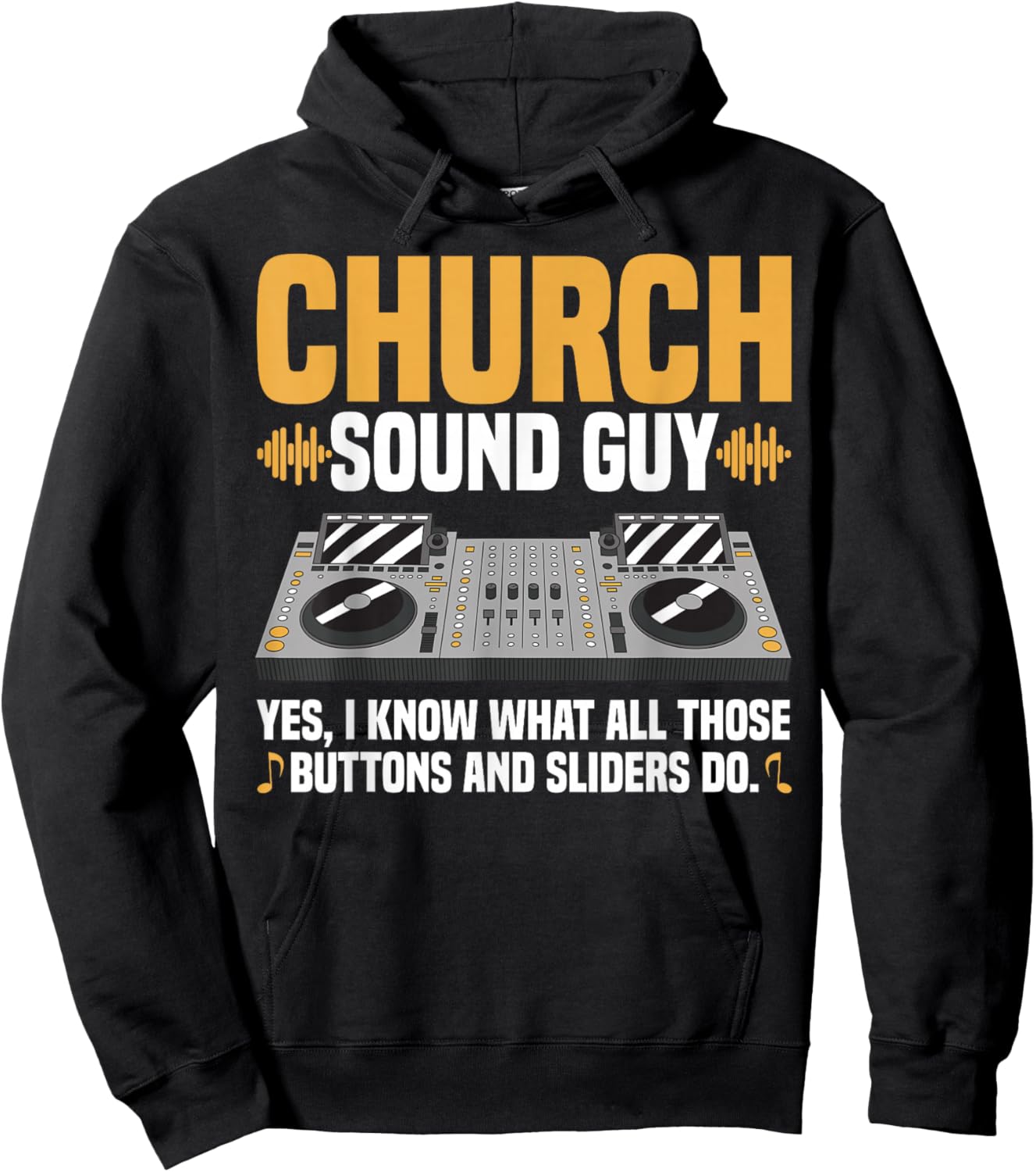 Church Sound Guy Hoodie - Hoodie | Black