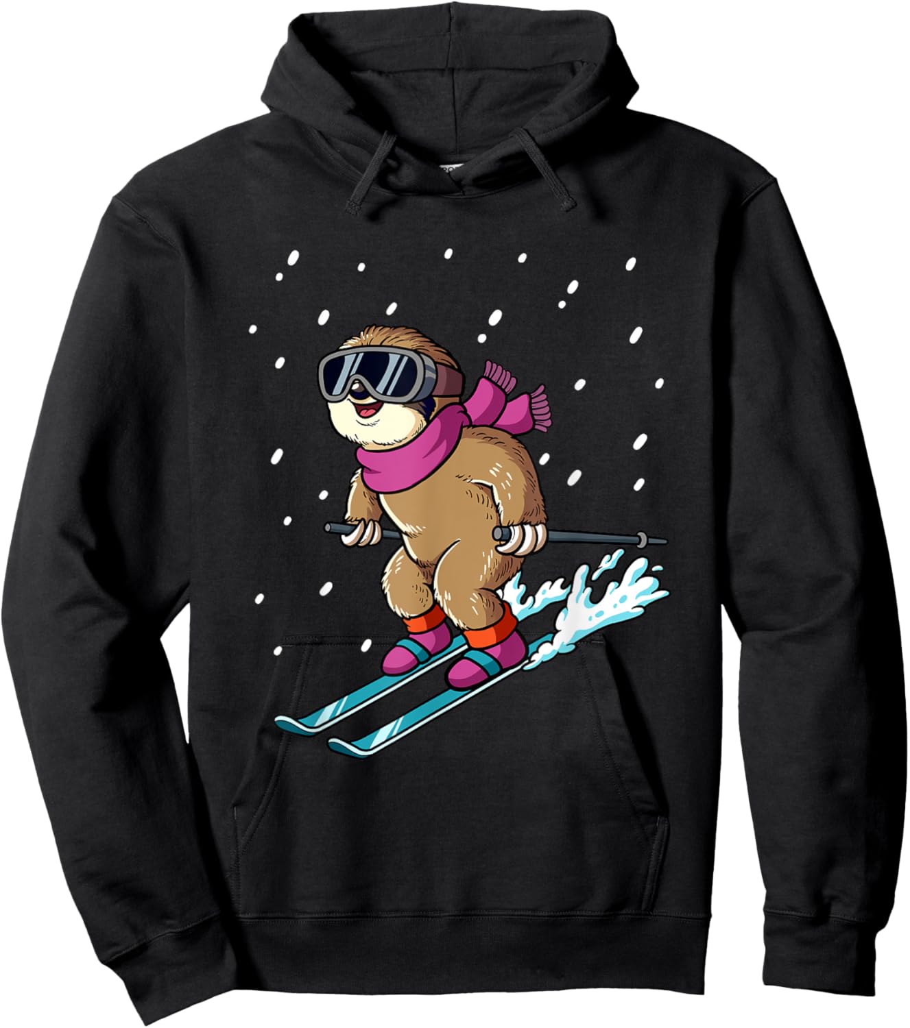 Ski Skiing Hoodie - Hoodie | Black